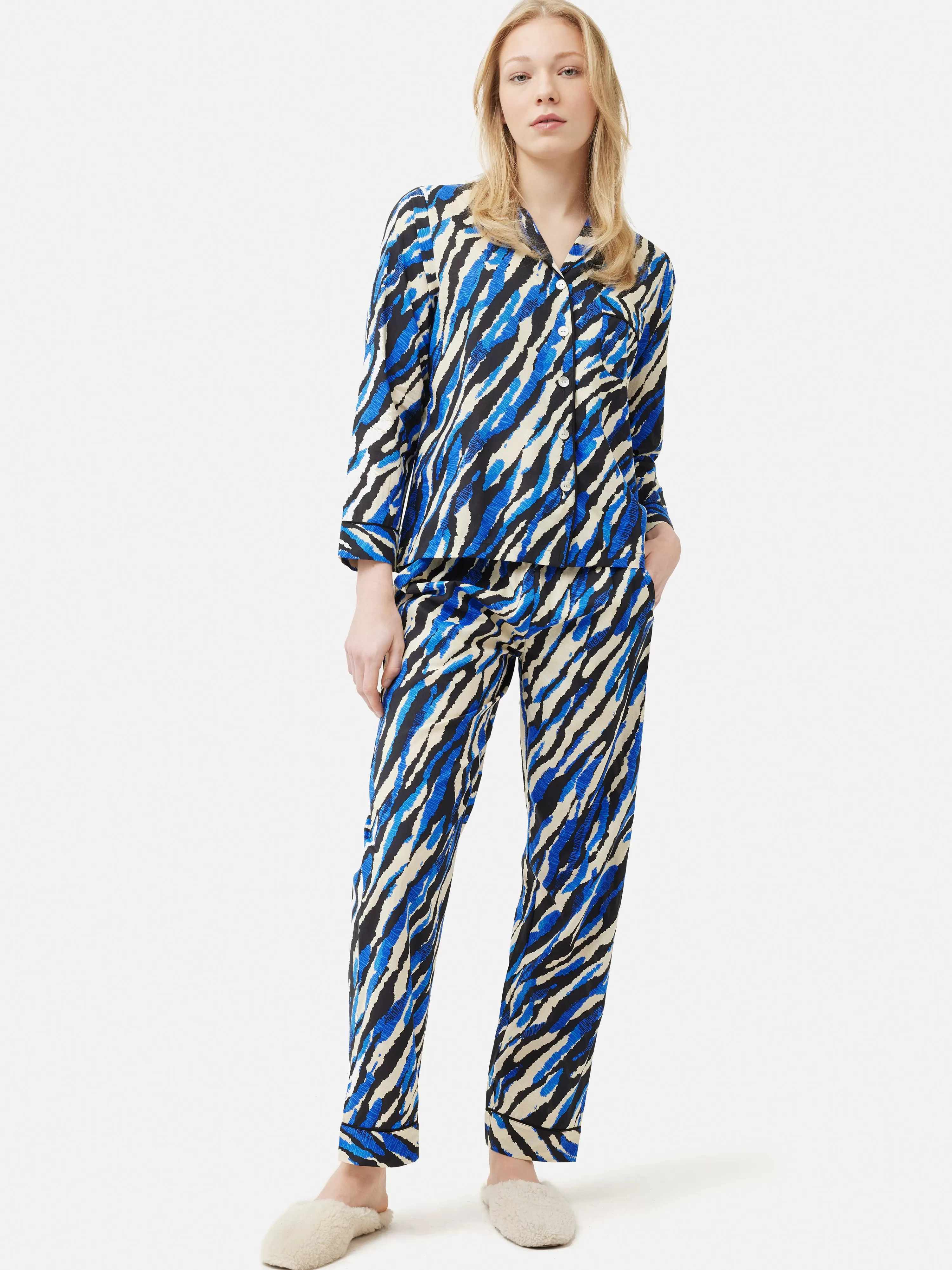 Jigsaw Abstract Zebra Pyjama-Women Pyjamas & Loungewear