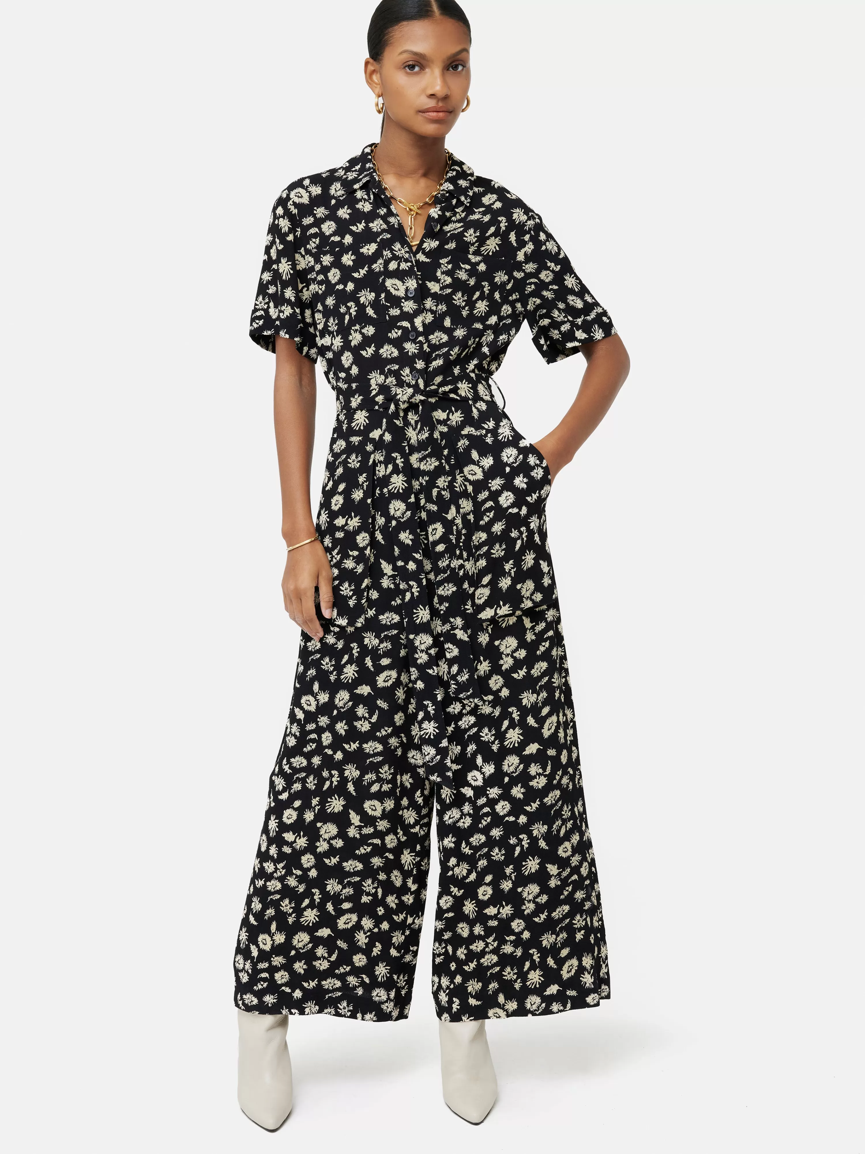 Jigsaw Aster Floral Jumpsuit-Women Dresses & Jumpsuits