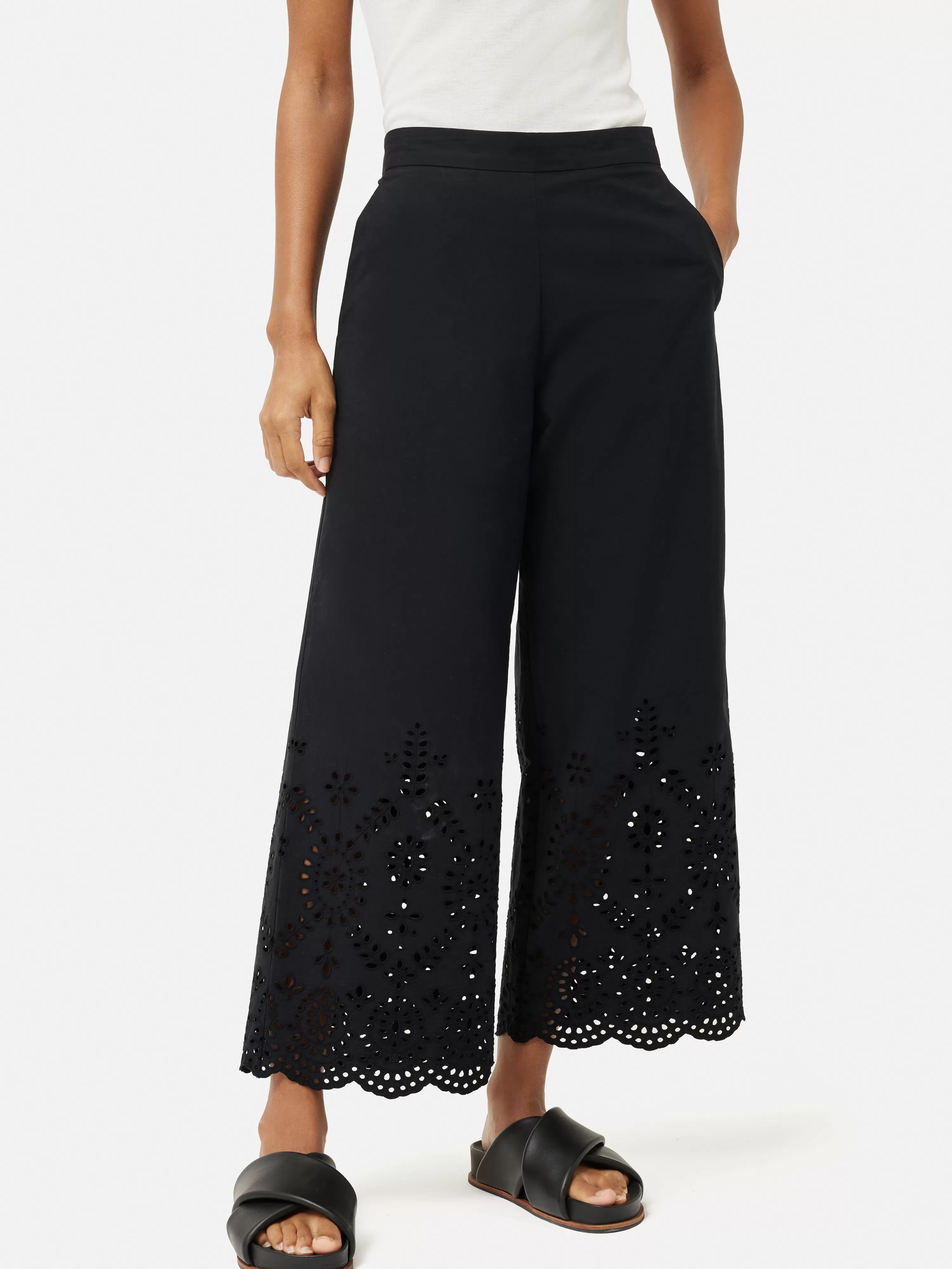 Jigsaw Broderie Beach Trouser-Women Trousers