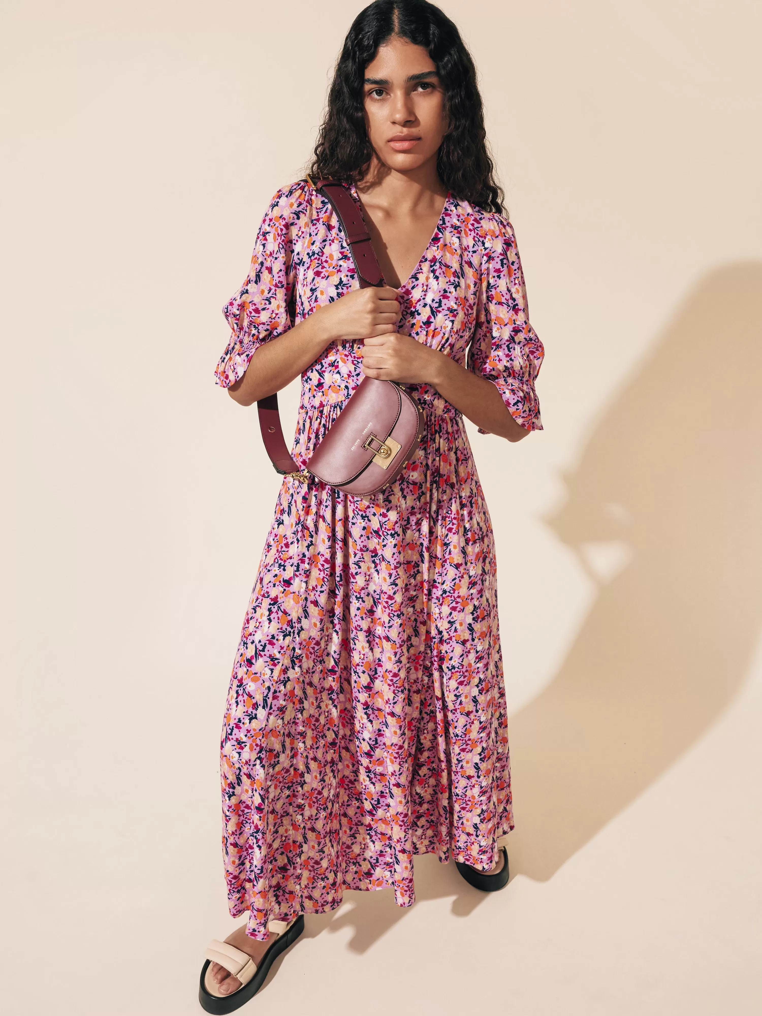 Jigsaw Carnation Midi Dress-Women Dresses & Jumpsuits