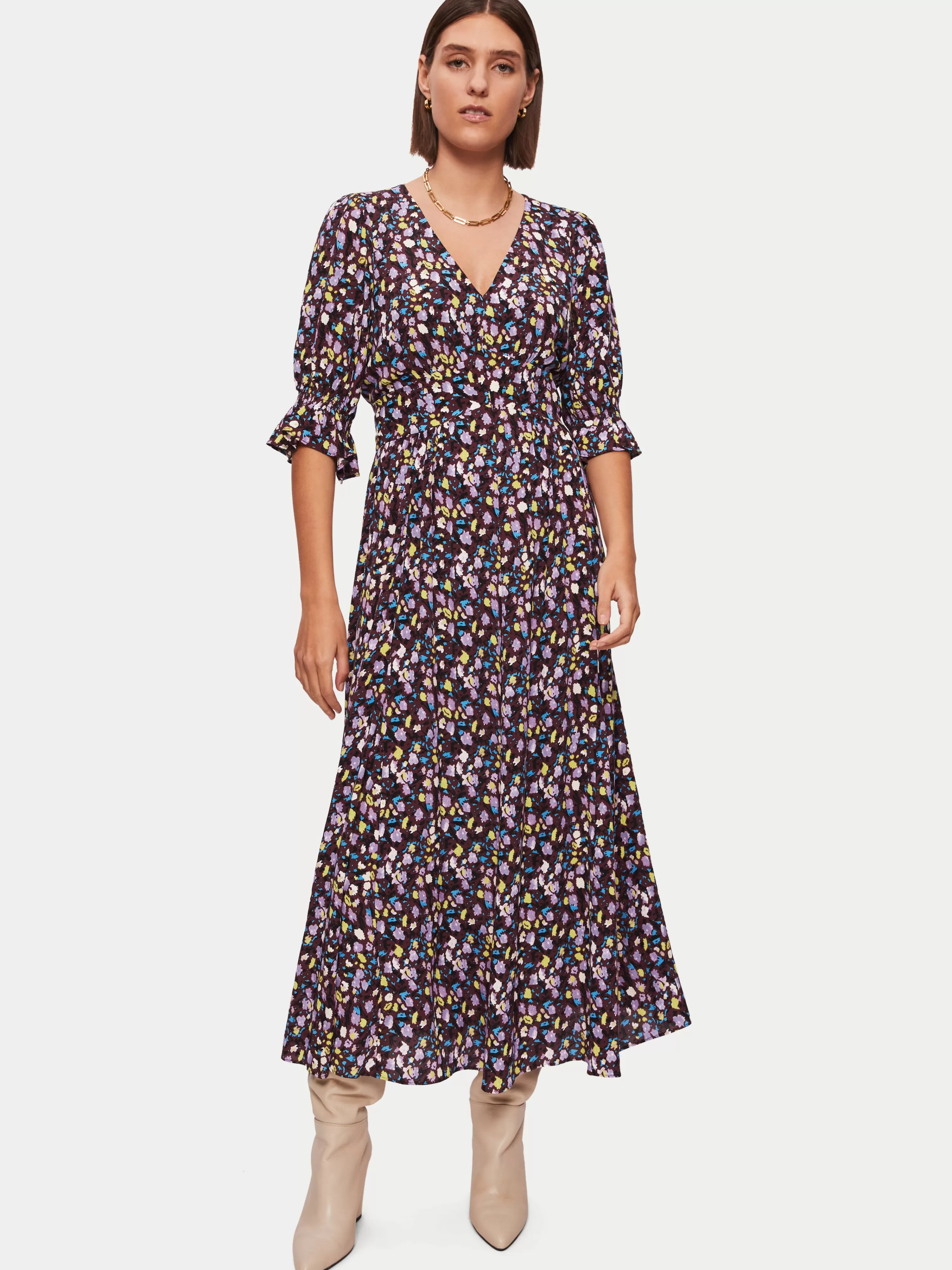 Jigsaw Carnation Midi Dress-Women Dresses & Jumpsuits