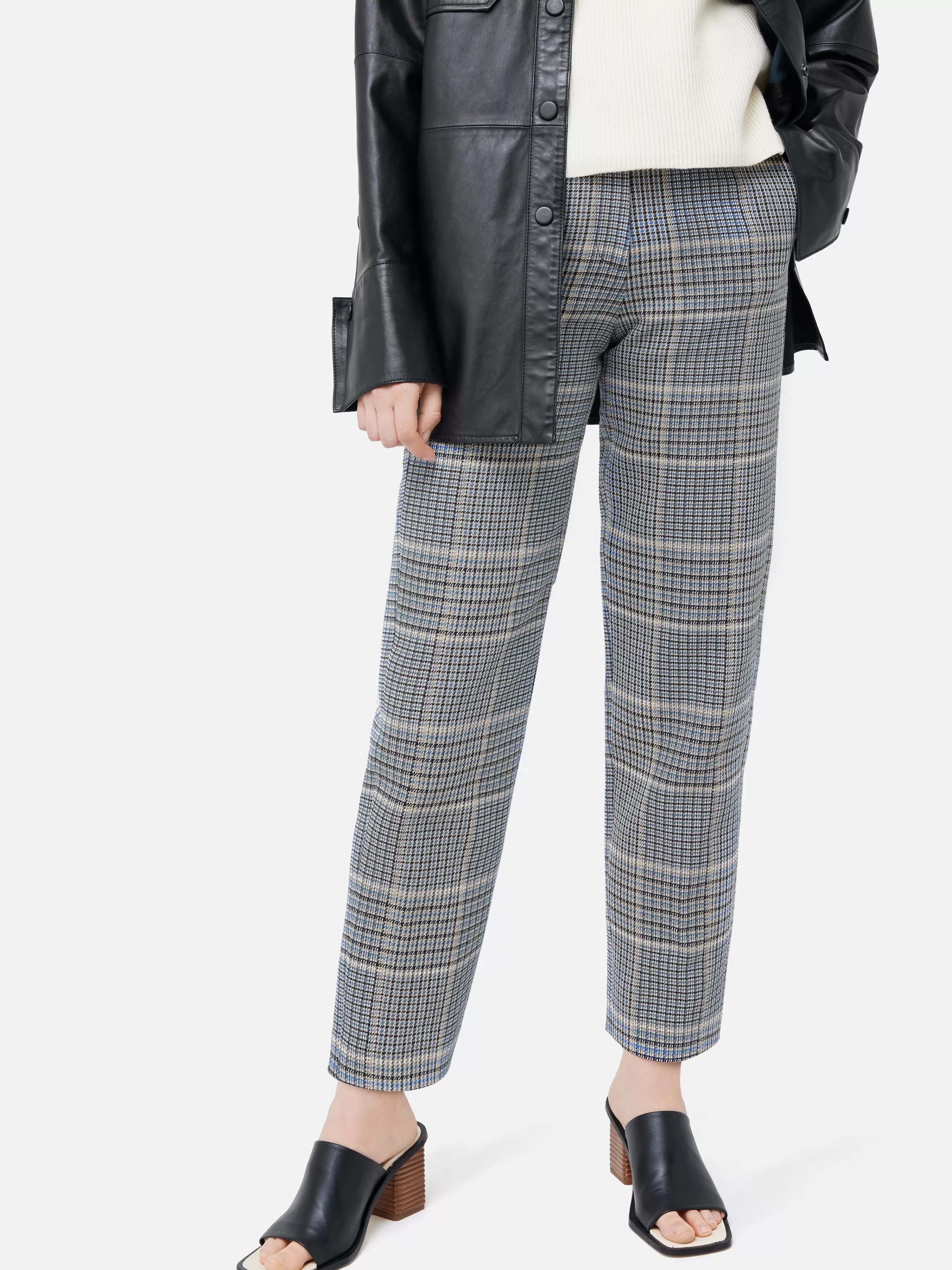 Jigsaw Checked Nevis Trouser-Women Trousers