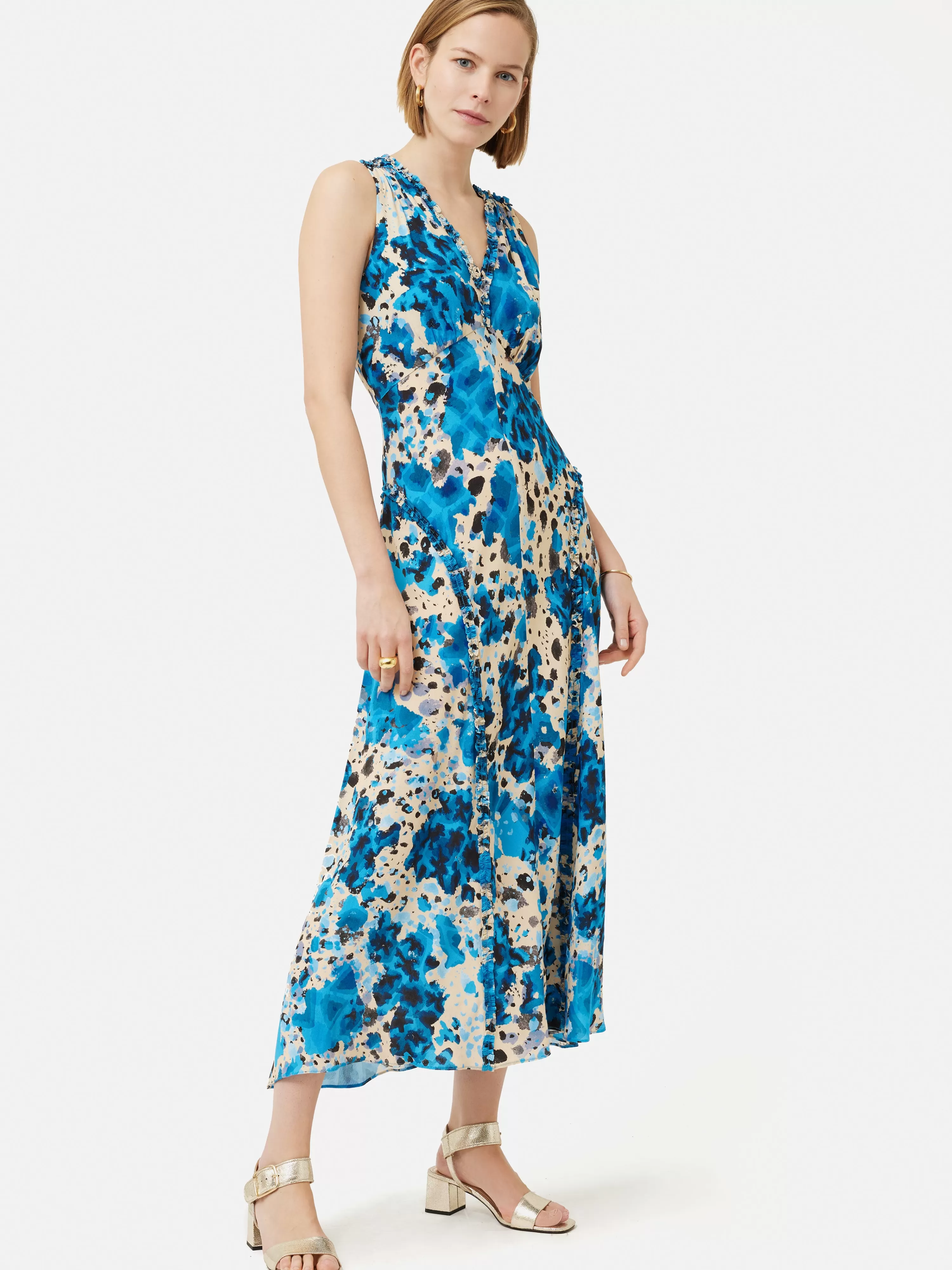 Jigsaw Clouded Leopard Midi Dress-Women Dresses & Jumpsuits