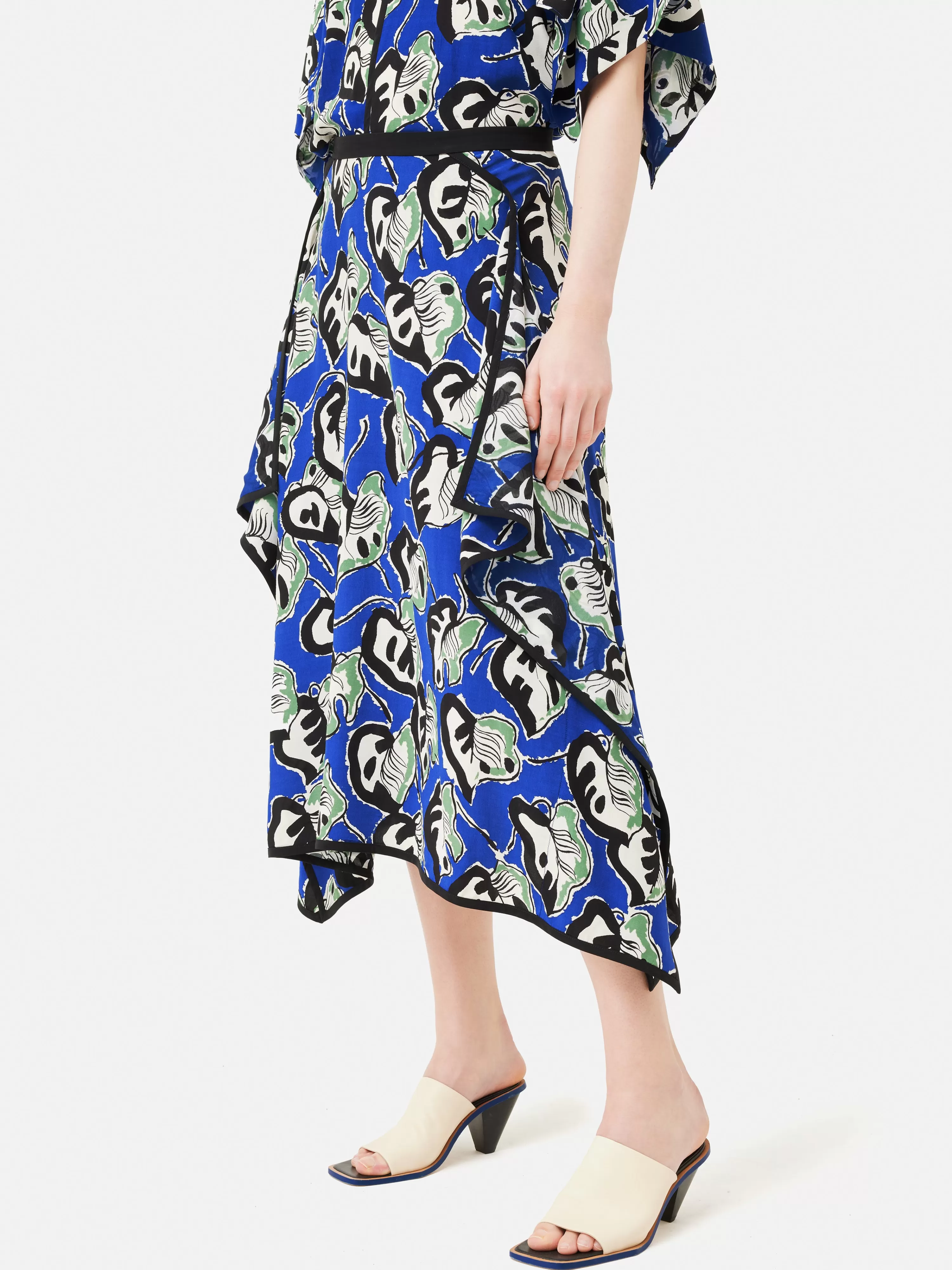 Jigsaw Collagerie Fig Leaf Skirt-Women Skirts