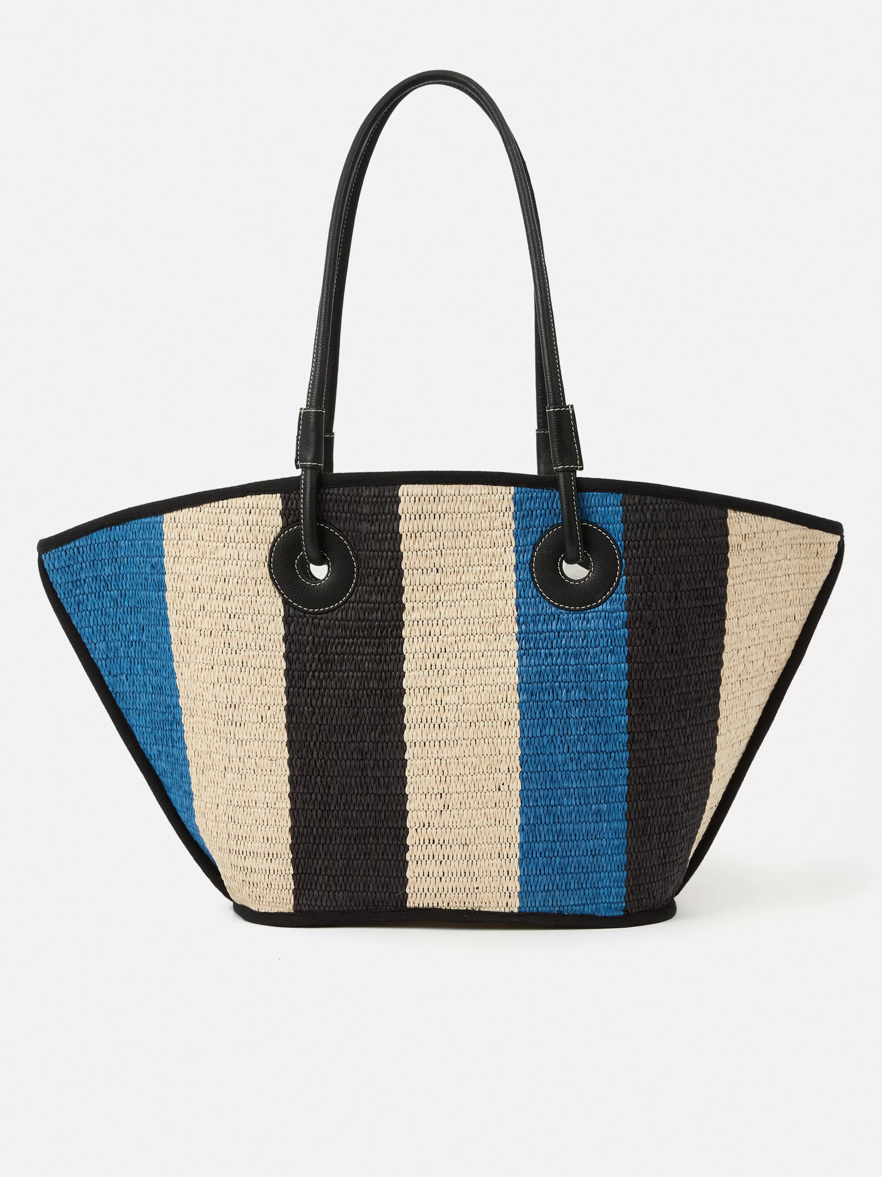 Jigsaw Collagerie Raffia Striped Tote-Women Bags & Clutches