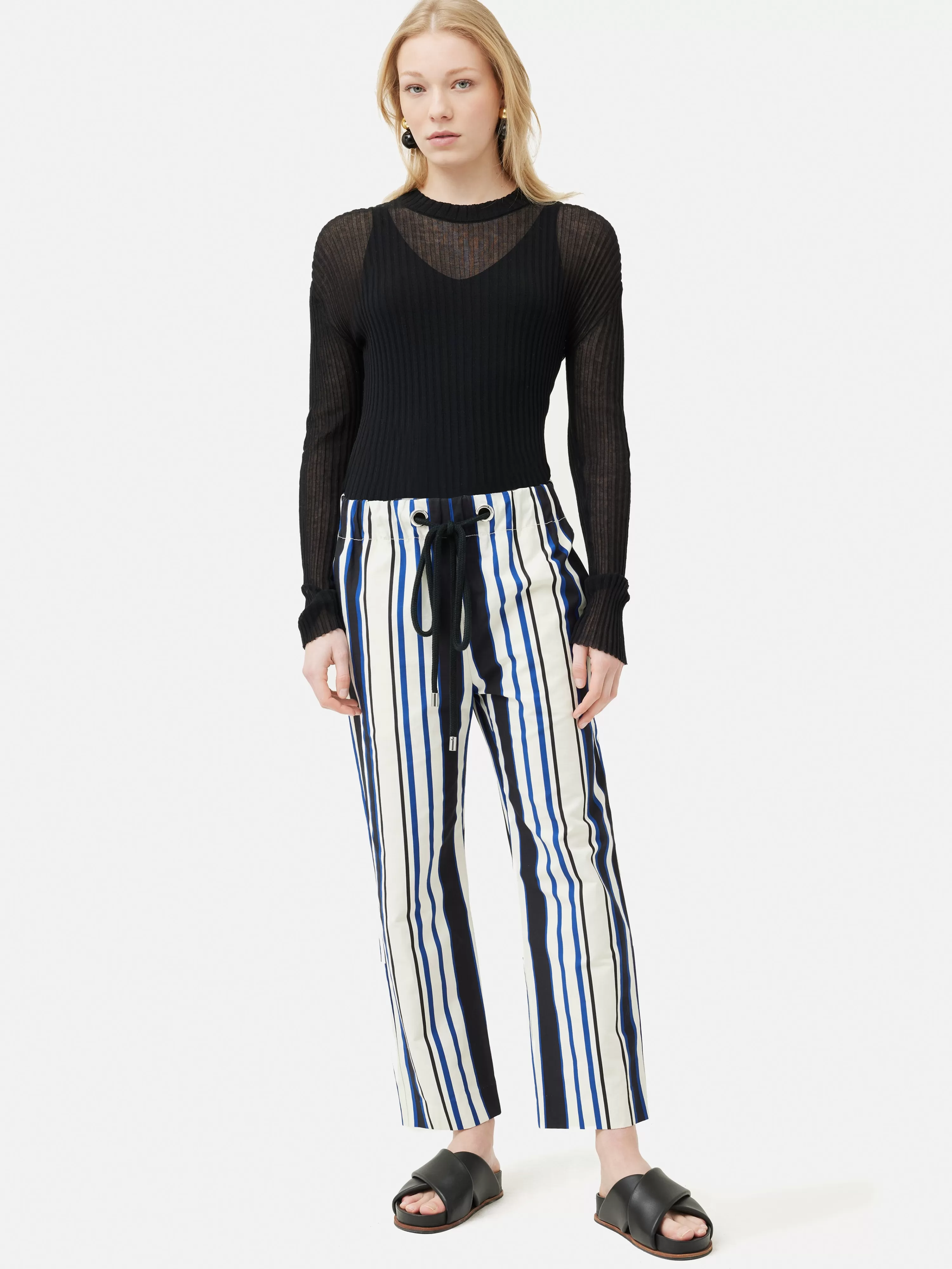 Jigsaw Collagerie Tie Waist Trouser-Women Trousers