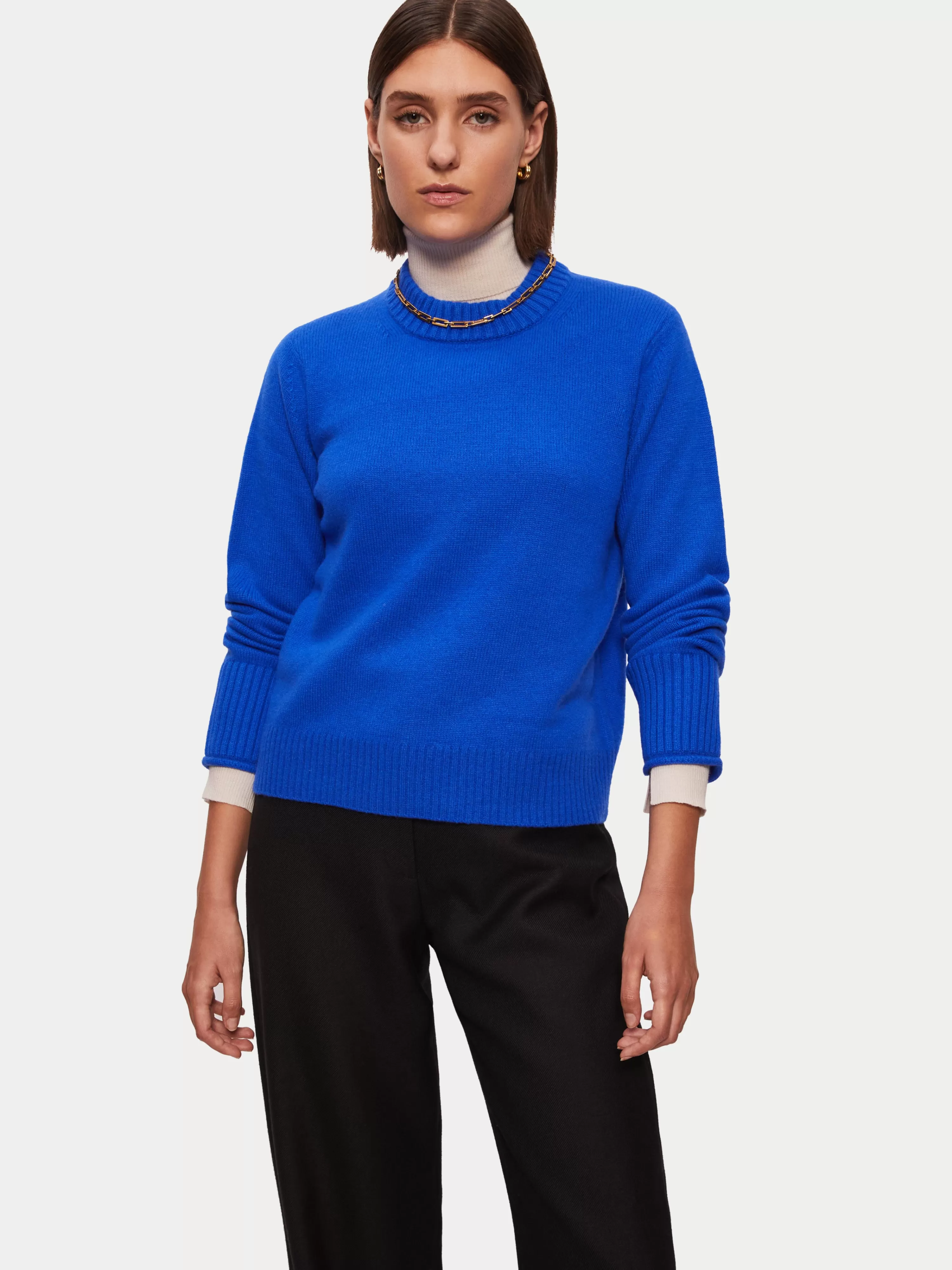 Jigsaw Compact Wool Cashmere Blend Jumper-Women Knitwear & Cashmere