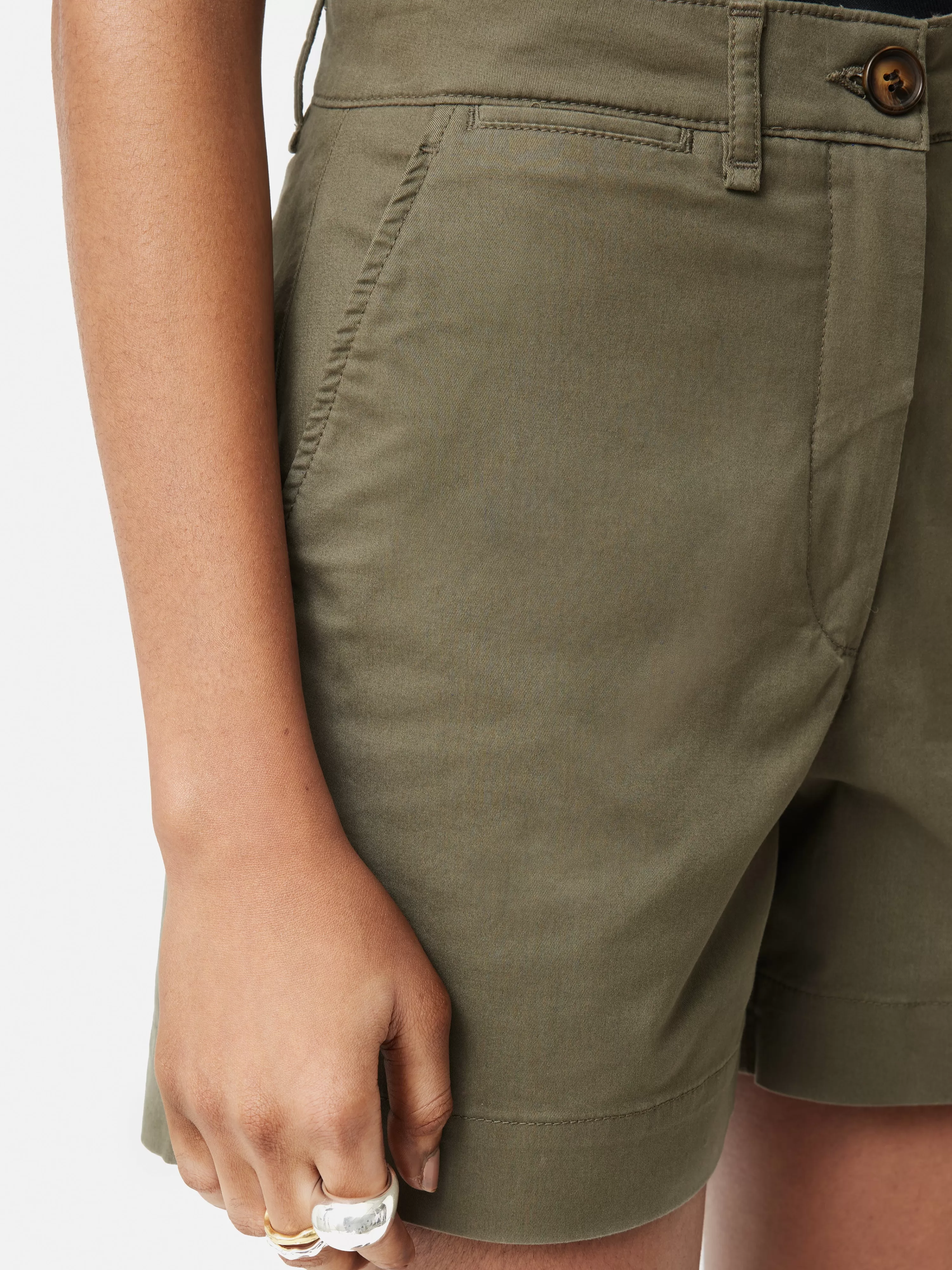 Jigsaw Cotton Chino Short-Women Shorts