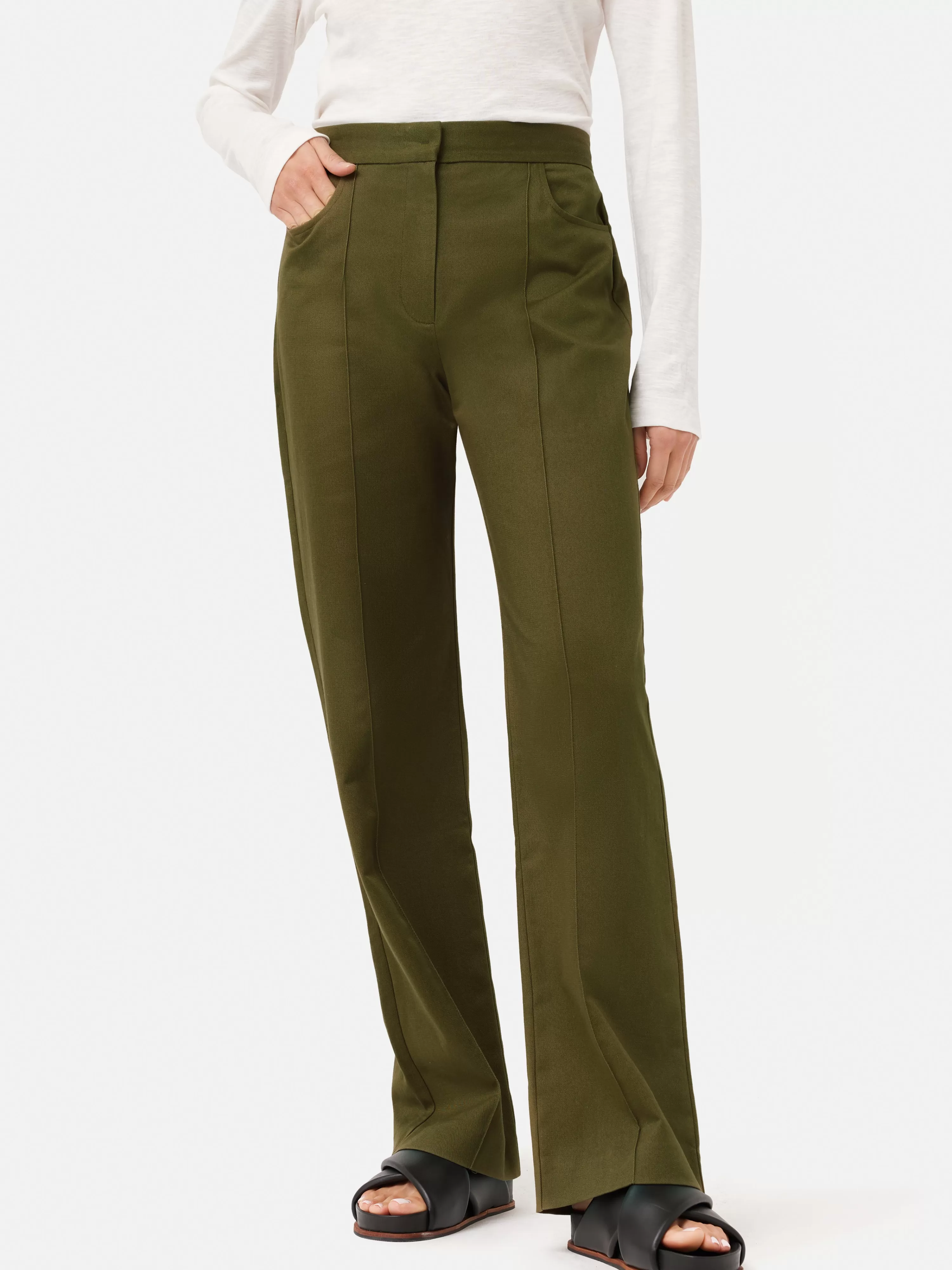 Jigsaw Cotton Drill Harris Chino-Women Trousers