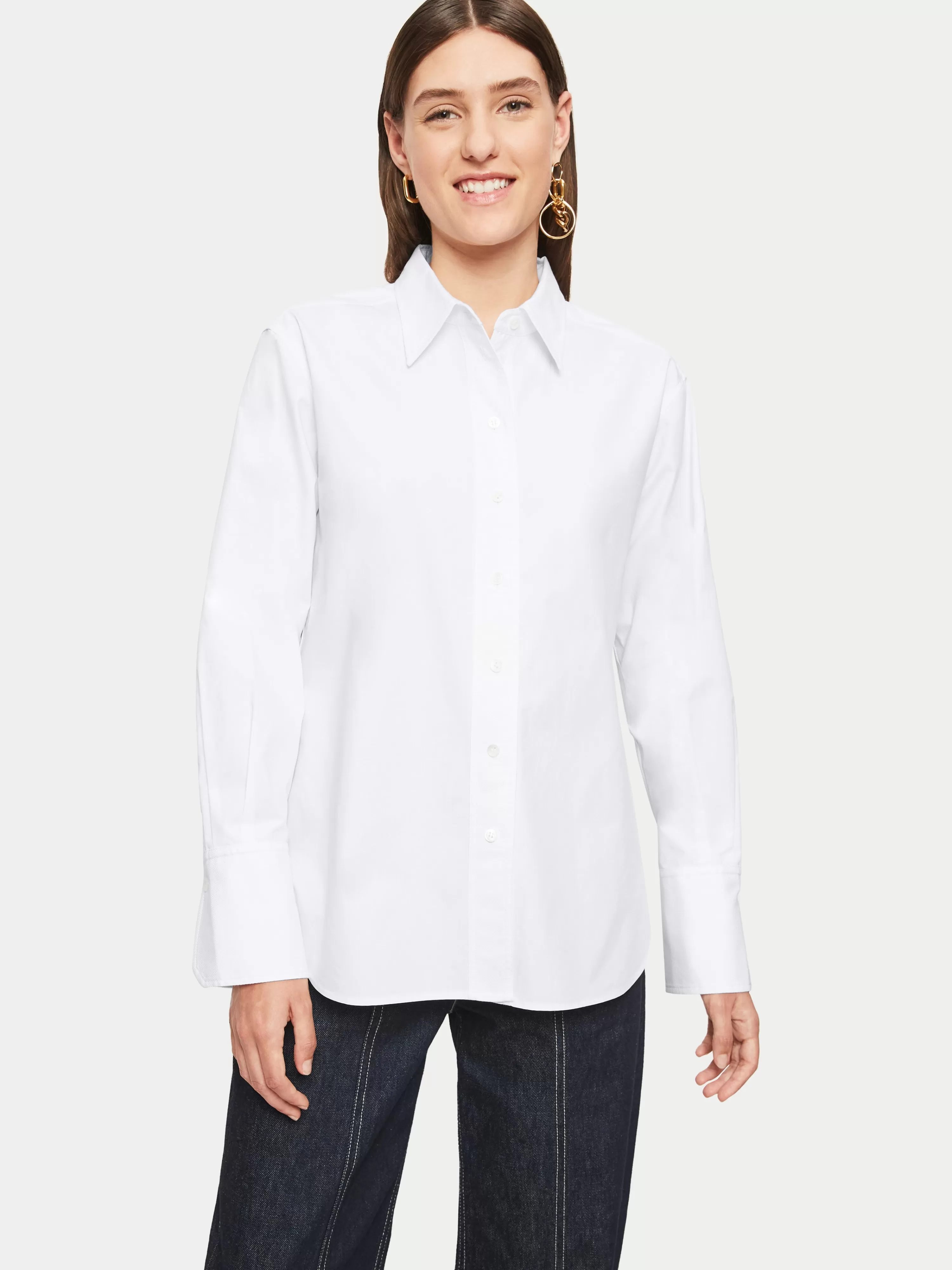 Jigsaw Cotton Relaxed Shirt-Women Shirts & Blouses