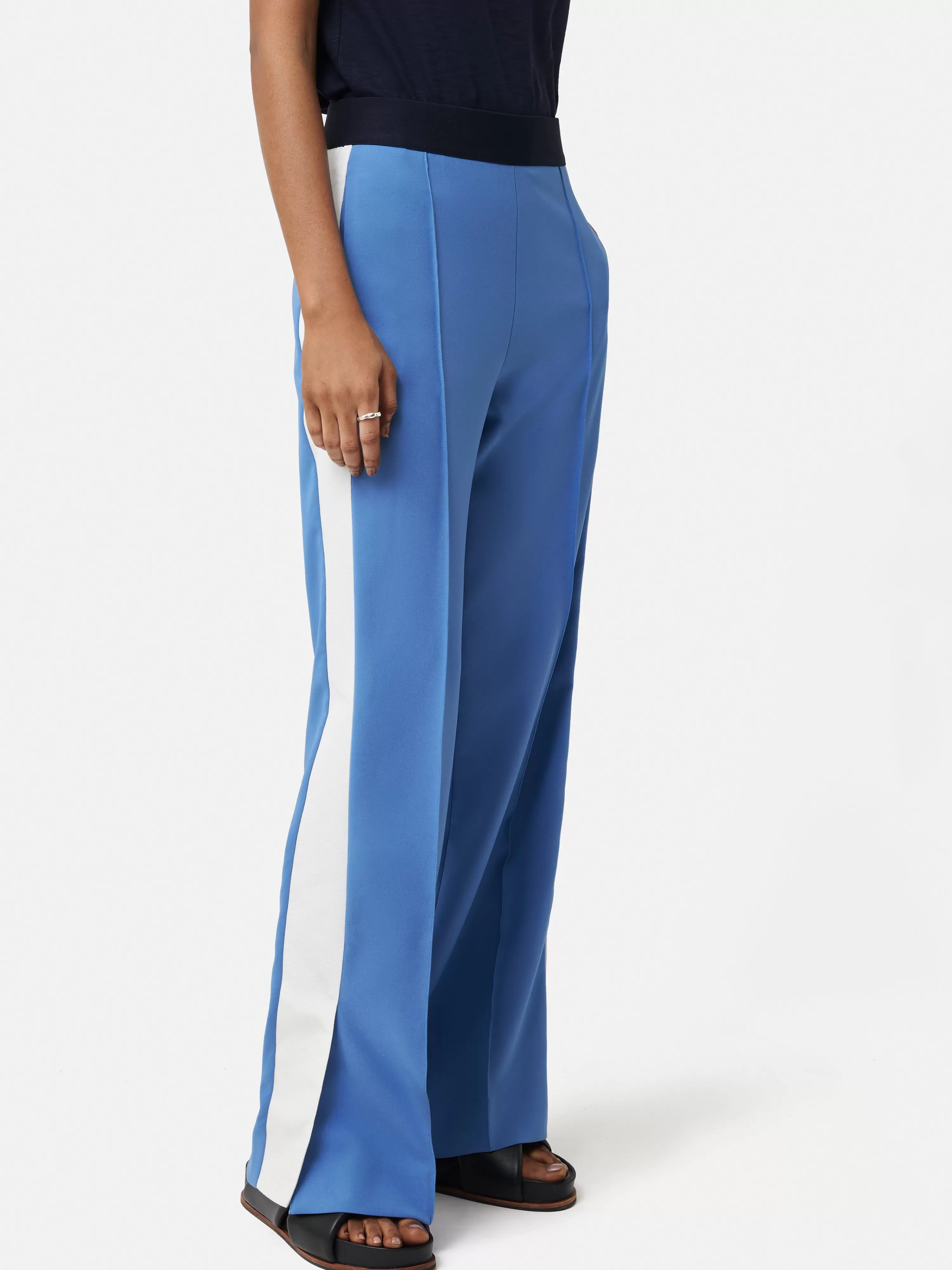 Jigsaw Crepe Split Hem Jogger-Women Trousers