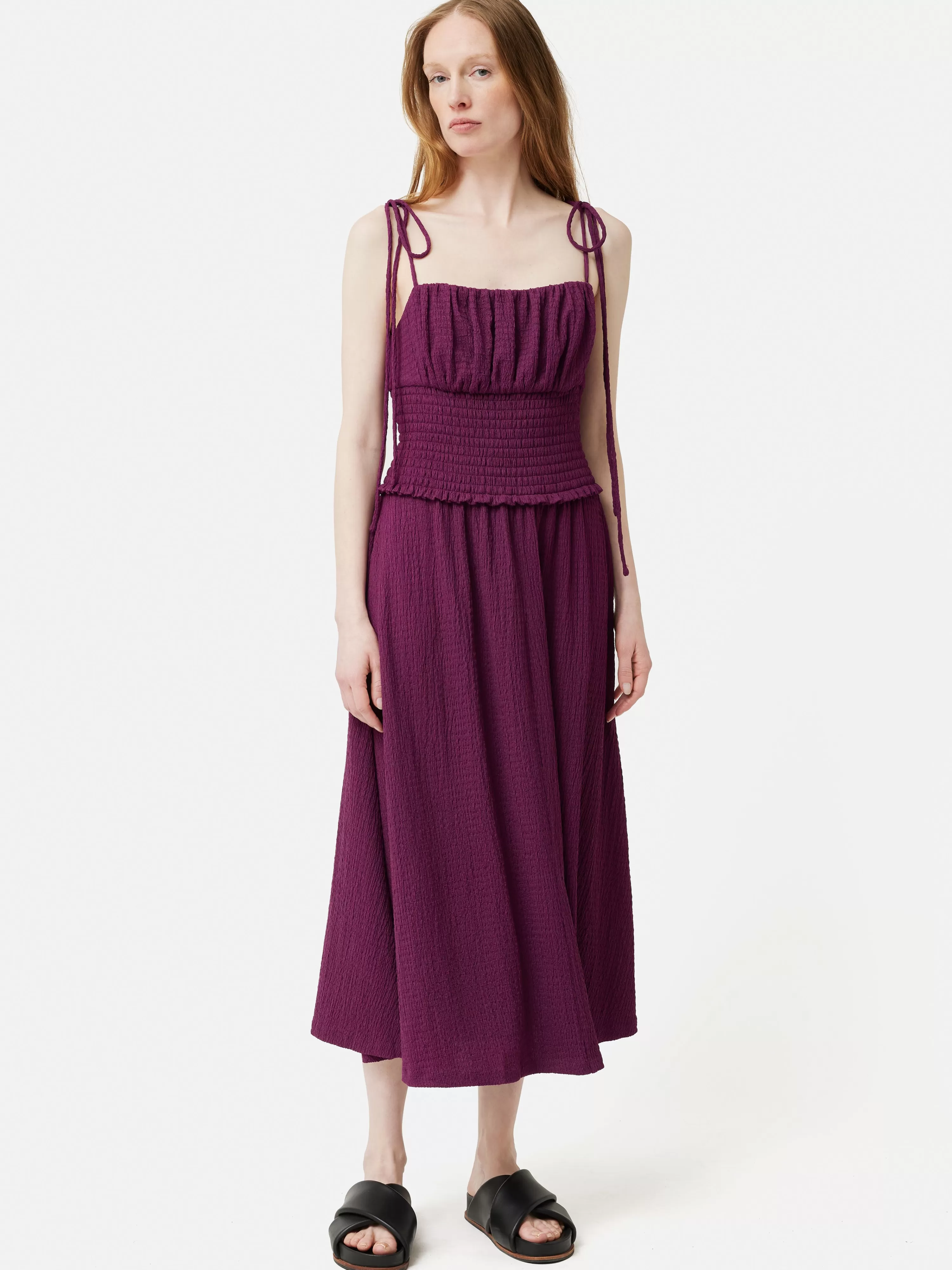 Jigsaw Crinkle Jersey Strap Dress-Women Dresses & Jumpsuits