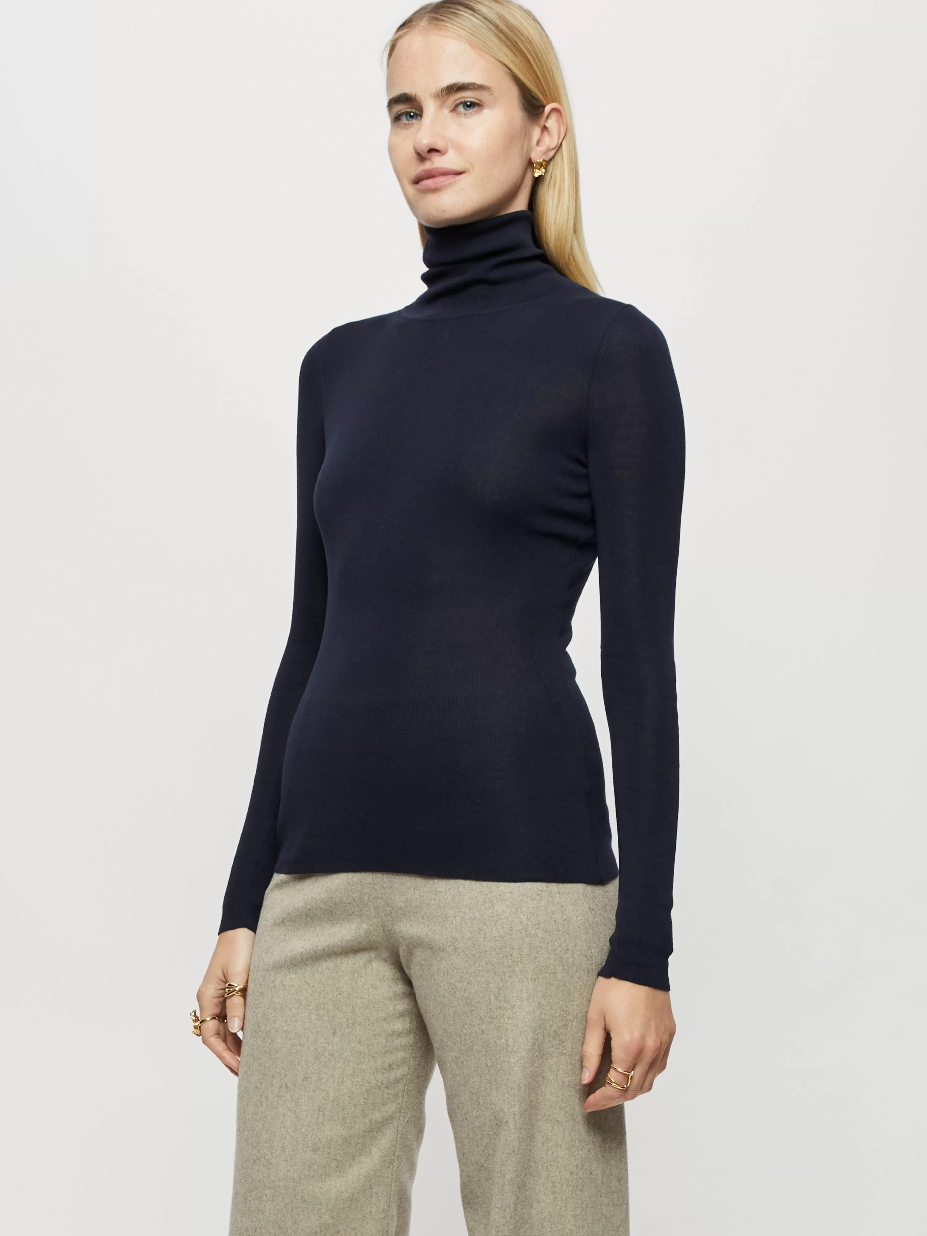 Jigsaw Cromer Silk Cotton Polo Jumper-Women Knitwear & Cashmere