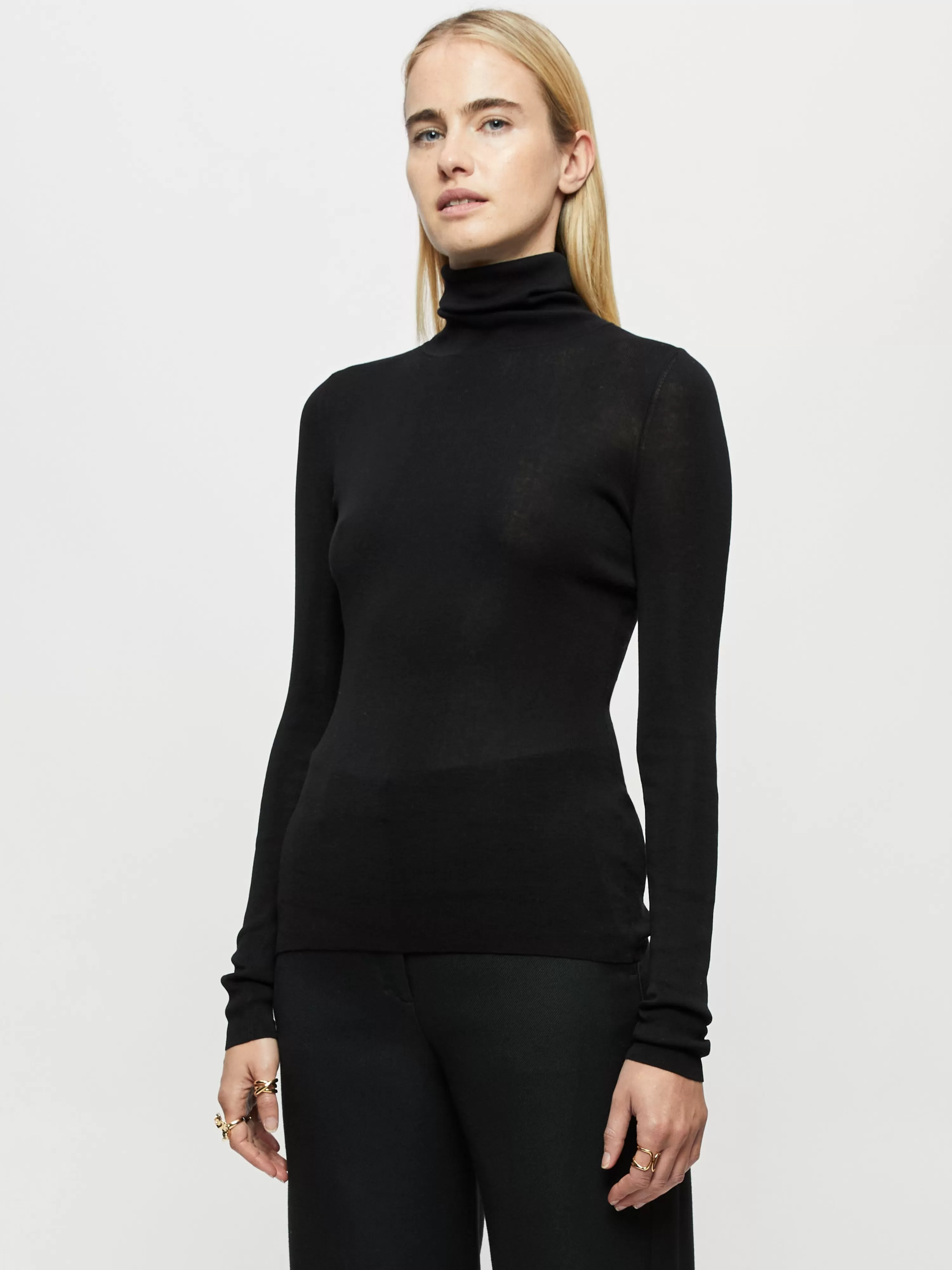 Jigsaw Cromer Silk Cotton Polo Jumper-Women Knitwear & Cashmere