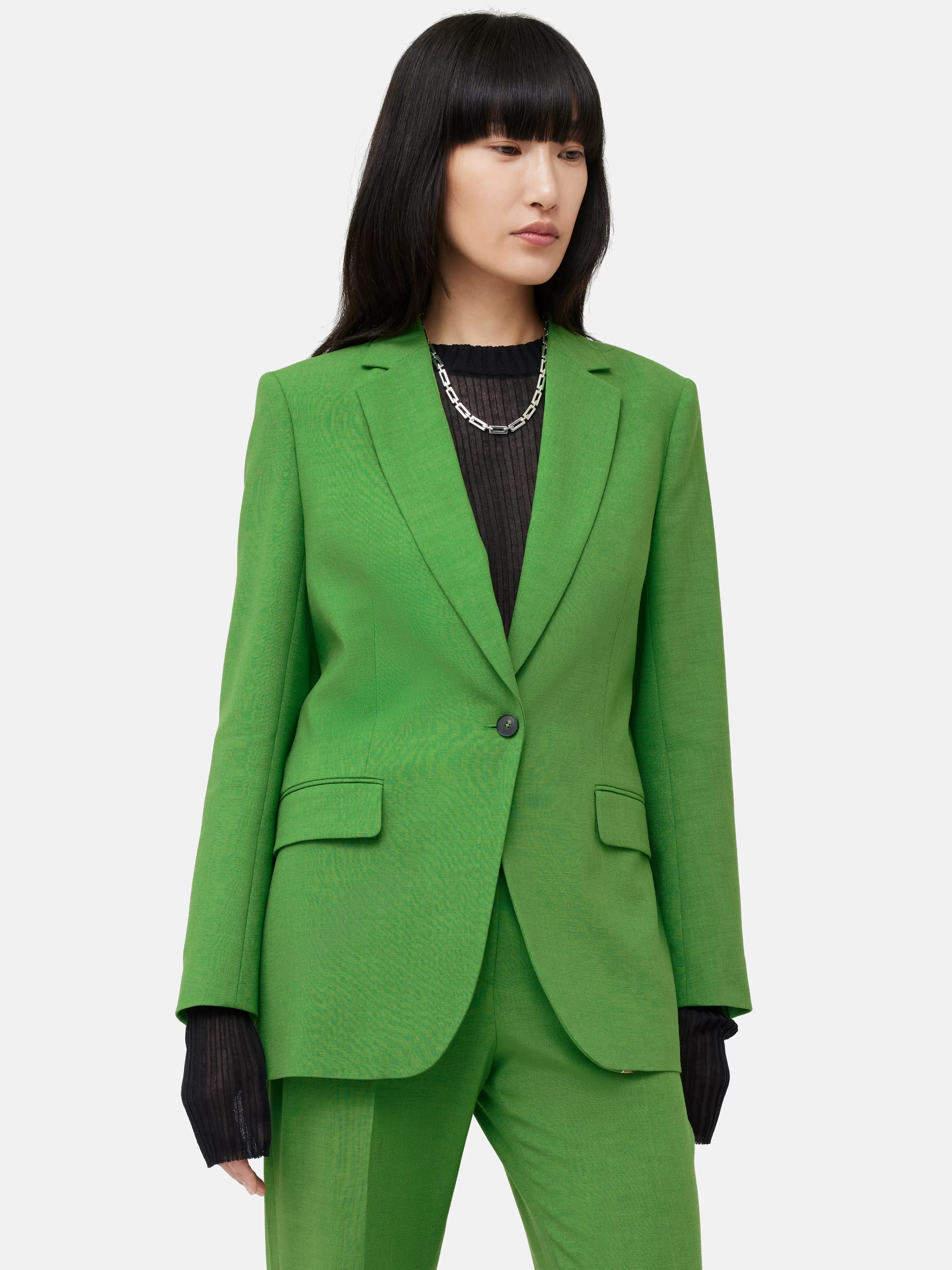 Jigsaw Crosshatch Knox Blazer-Women Coats & Jackets