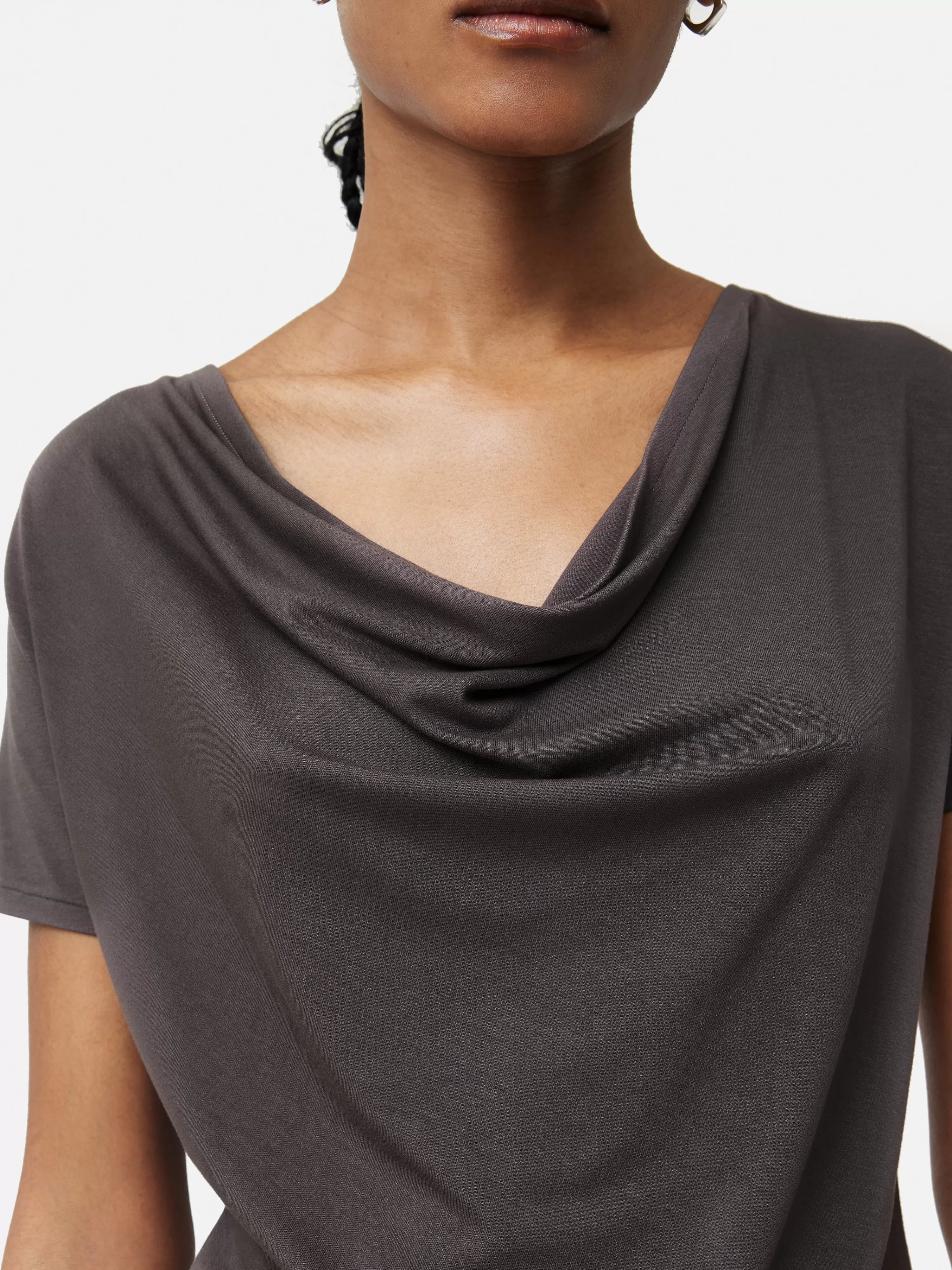 Jigsaw Drape Cowl Neck Top-Women Tops