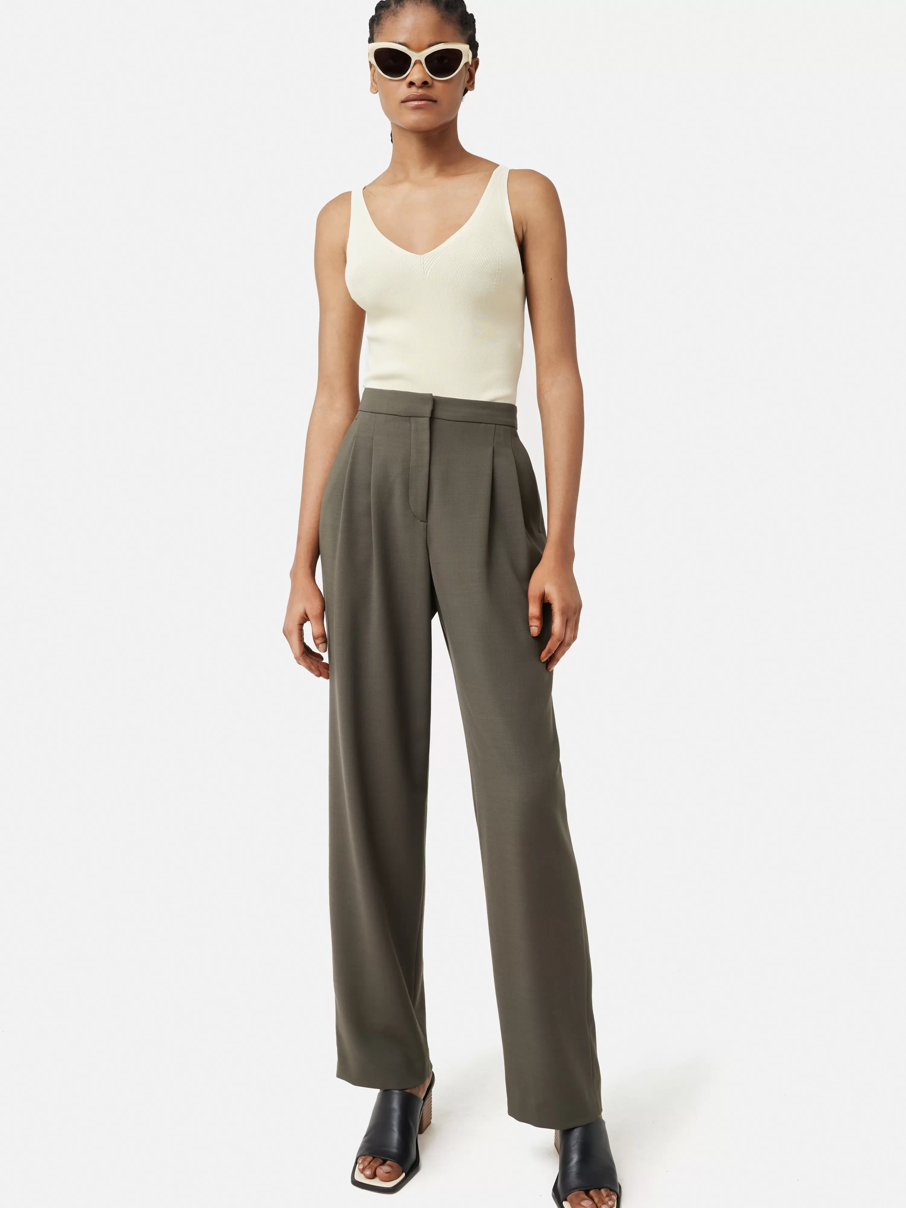 Jigsaw Fluid Twill Chaplin Trouser-Women Trousers