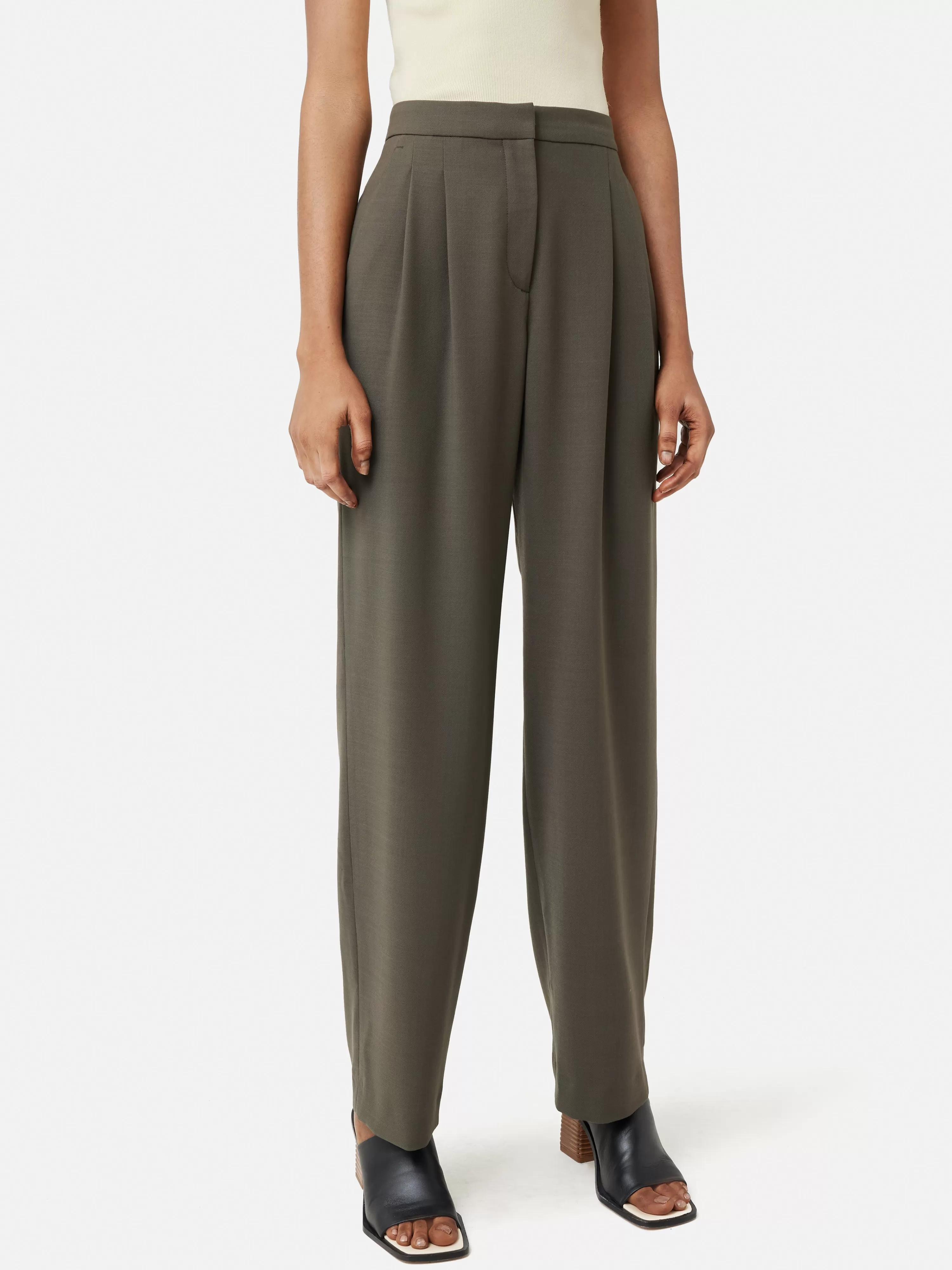 Jigsaw Fluid Twill Chaplin Trouser-Women Trousers