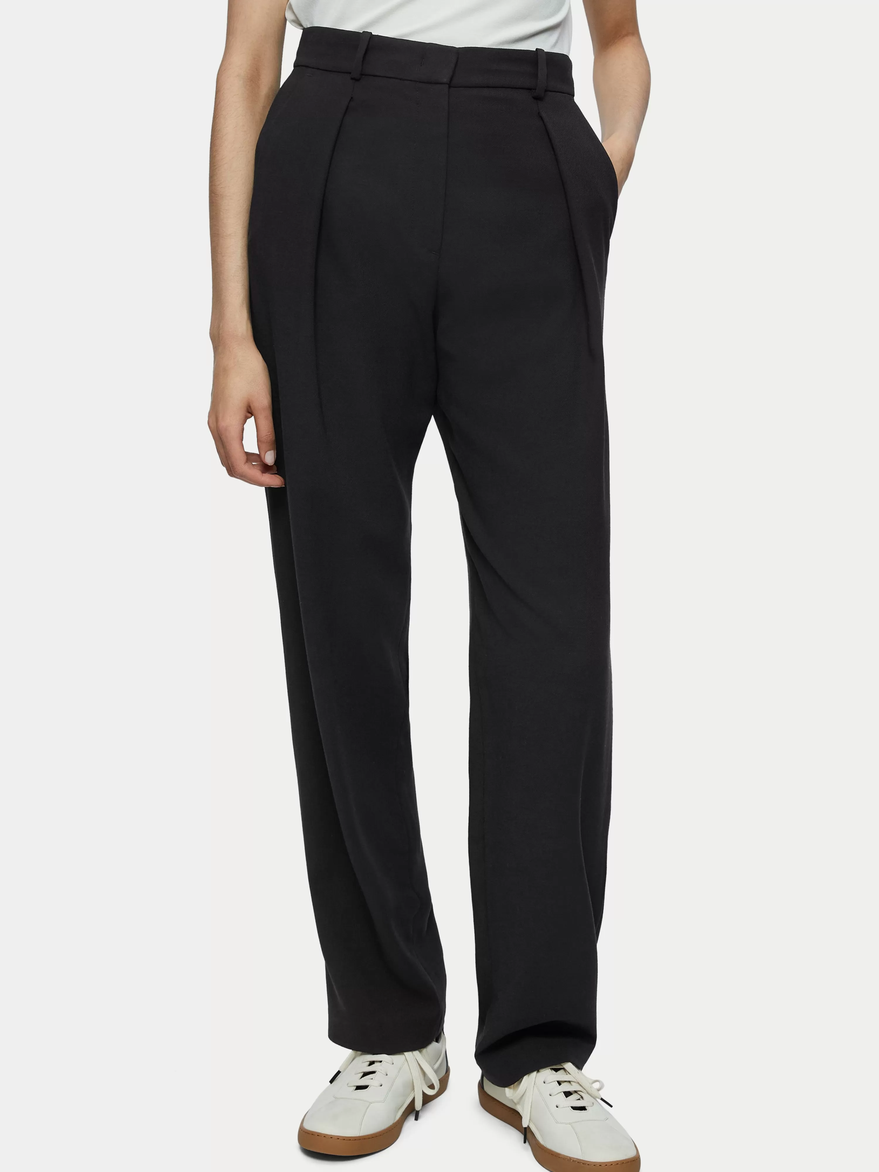 Jigsaw Fluid Twill Logan Trouser-Women Trousers