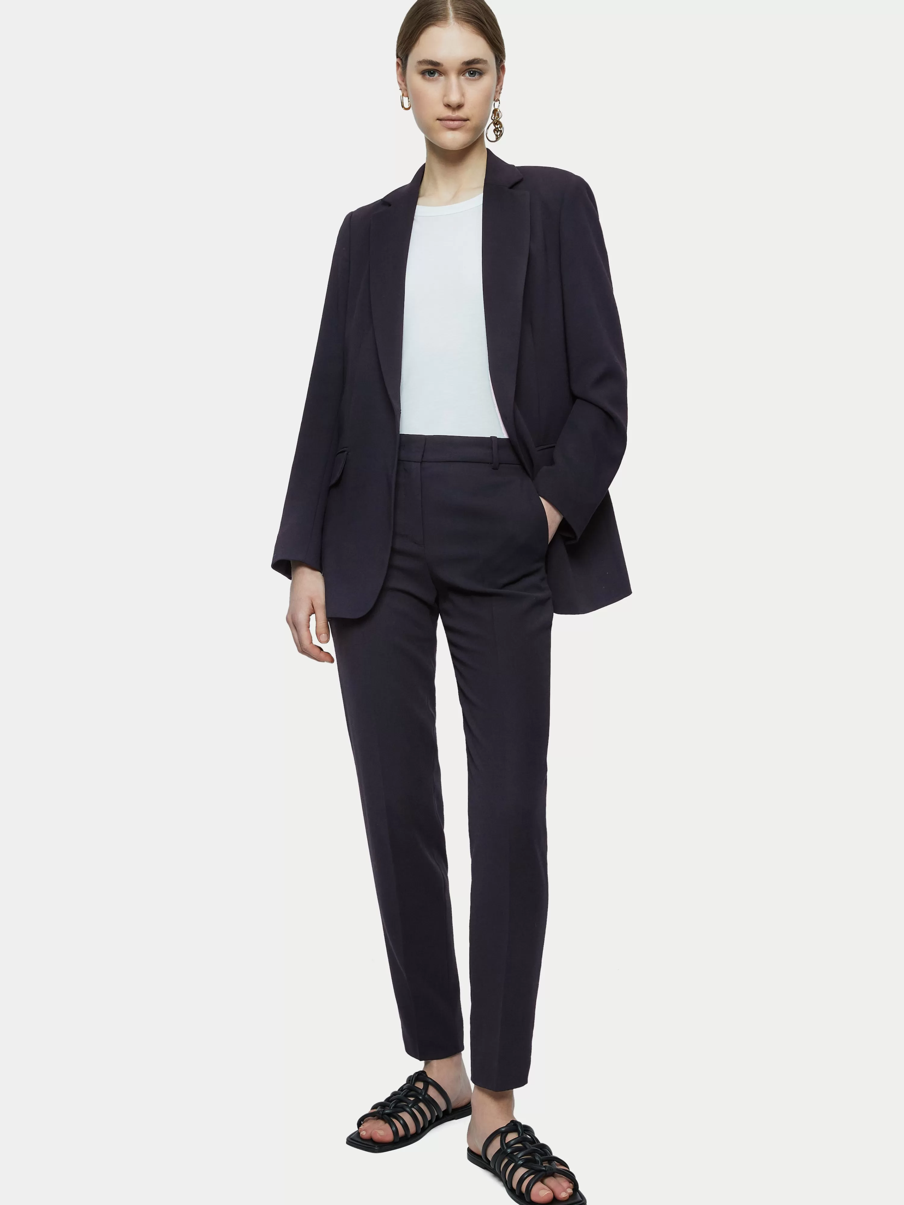 Jigsaw Fluid Twill Palmer Trouser-Women Trousers