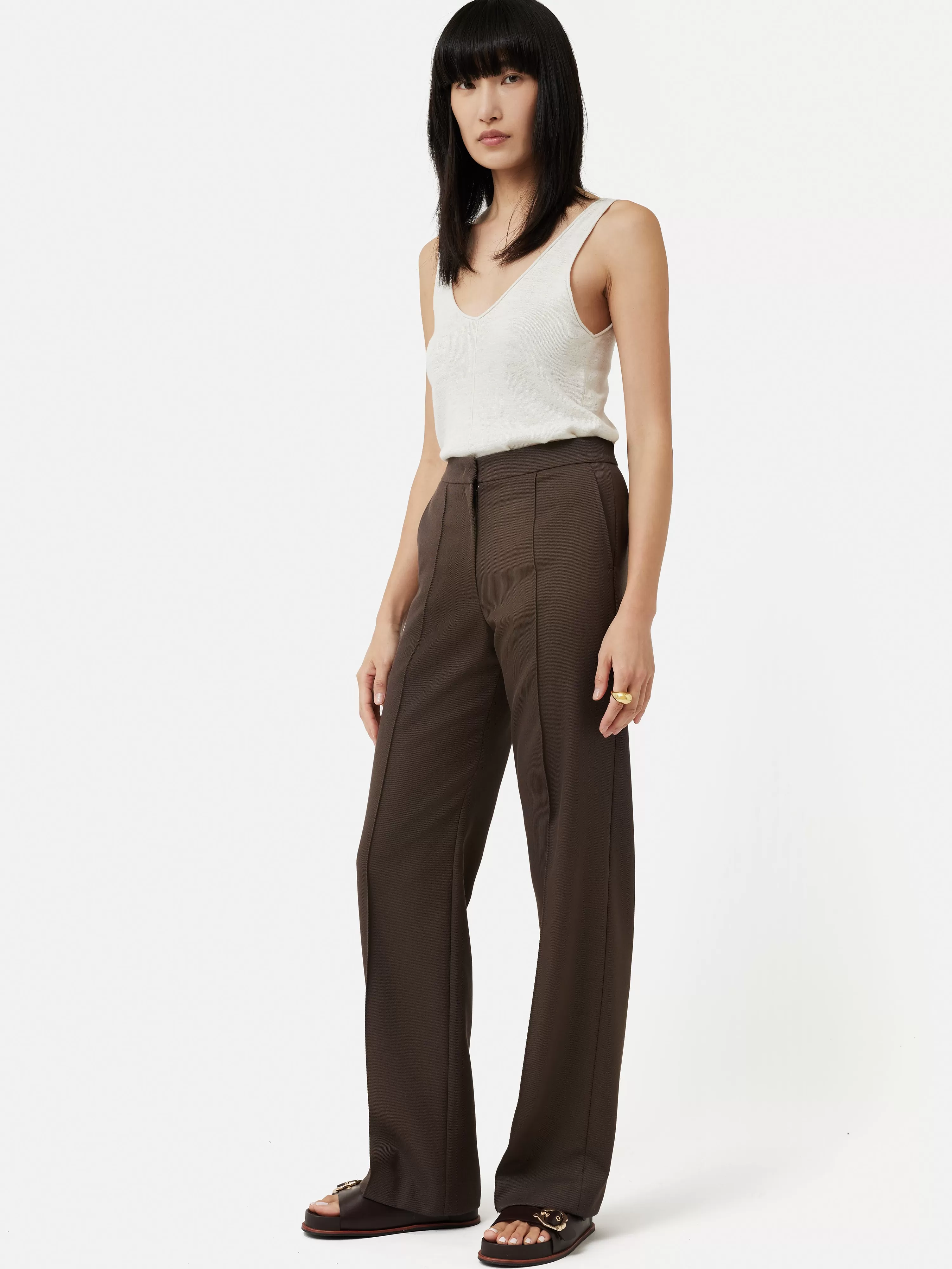 Jigsaw Hale Twill Trouser-Women Co-Ords & Suiting