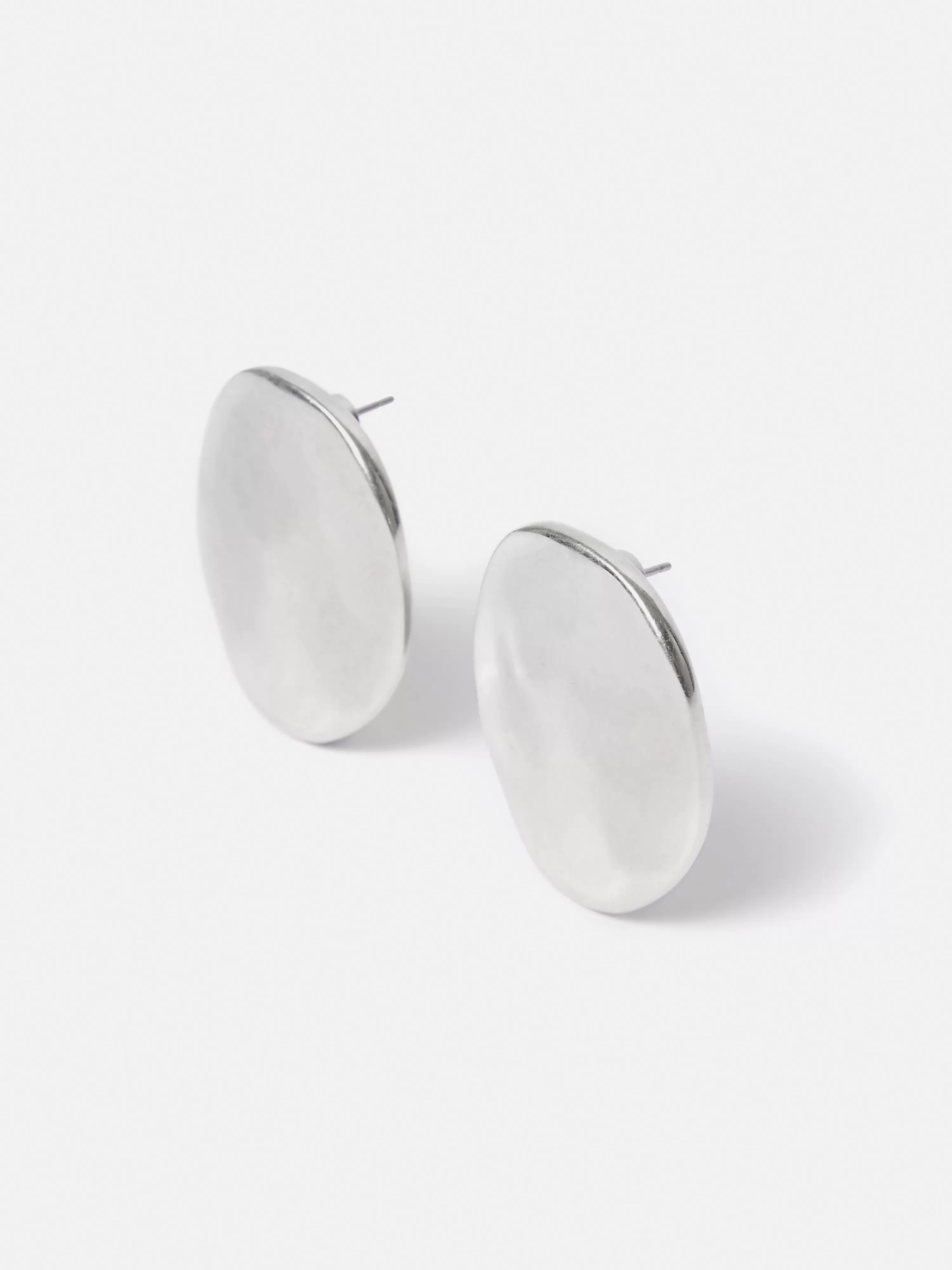 Jigsaw Hammered Disc Earring-Women Jewellery