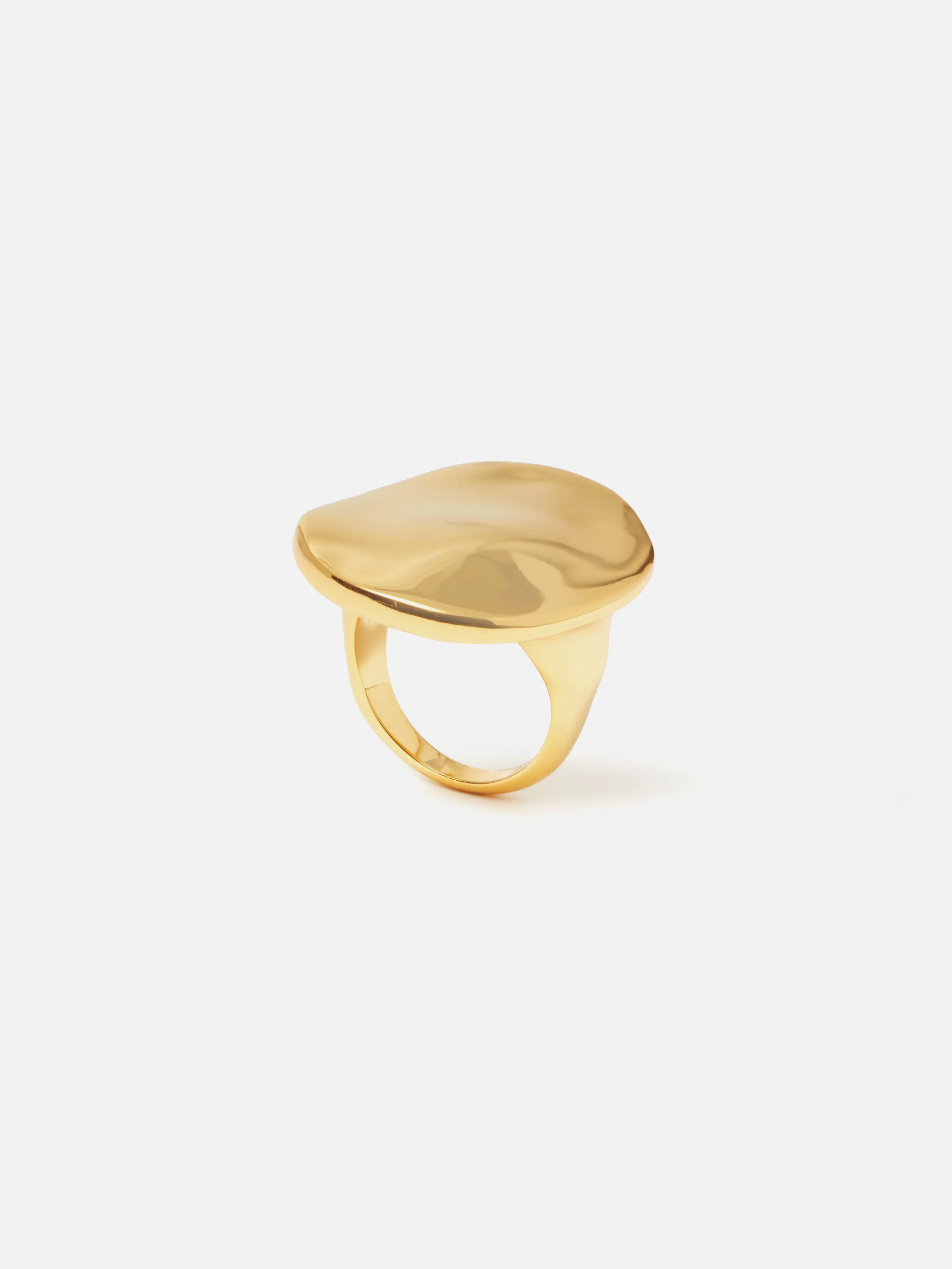 Jigsaw Hammered Disc Ring-Women Jewellery