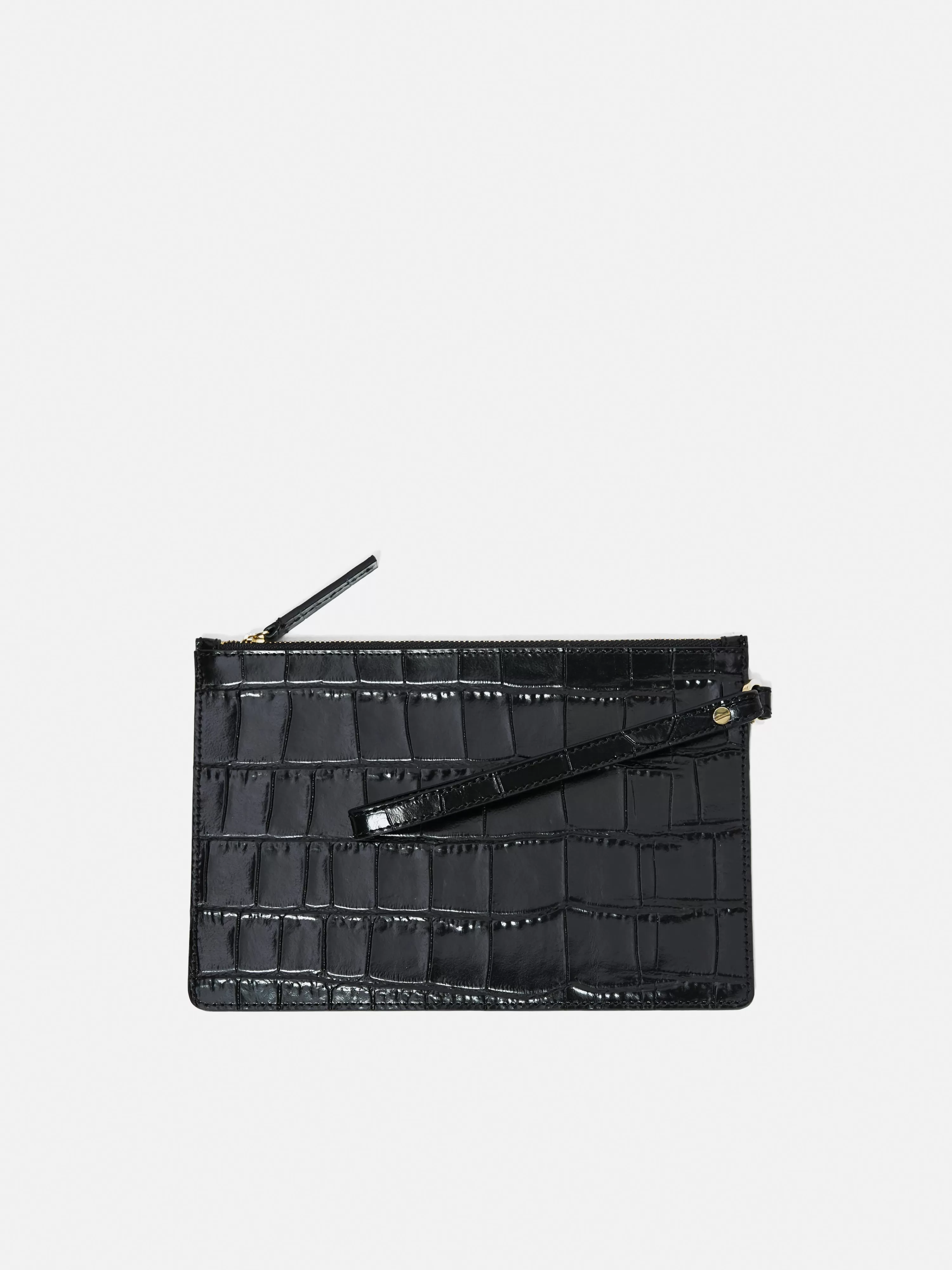 Jigsaw Henley Wristlet Clutch Leather-Women Leather Accessories