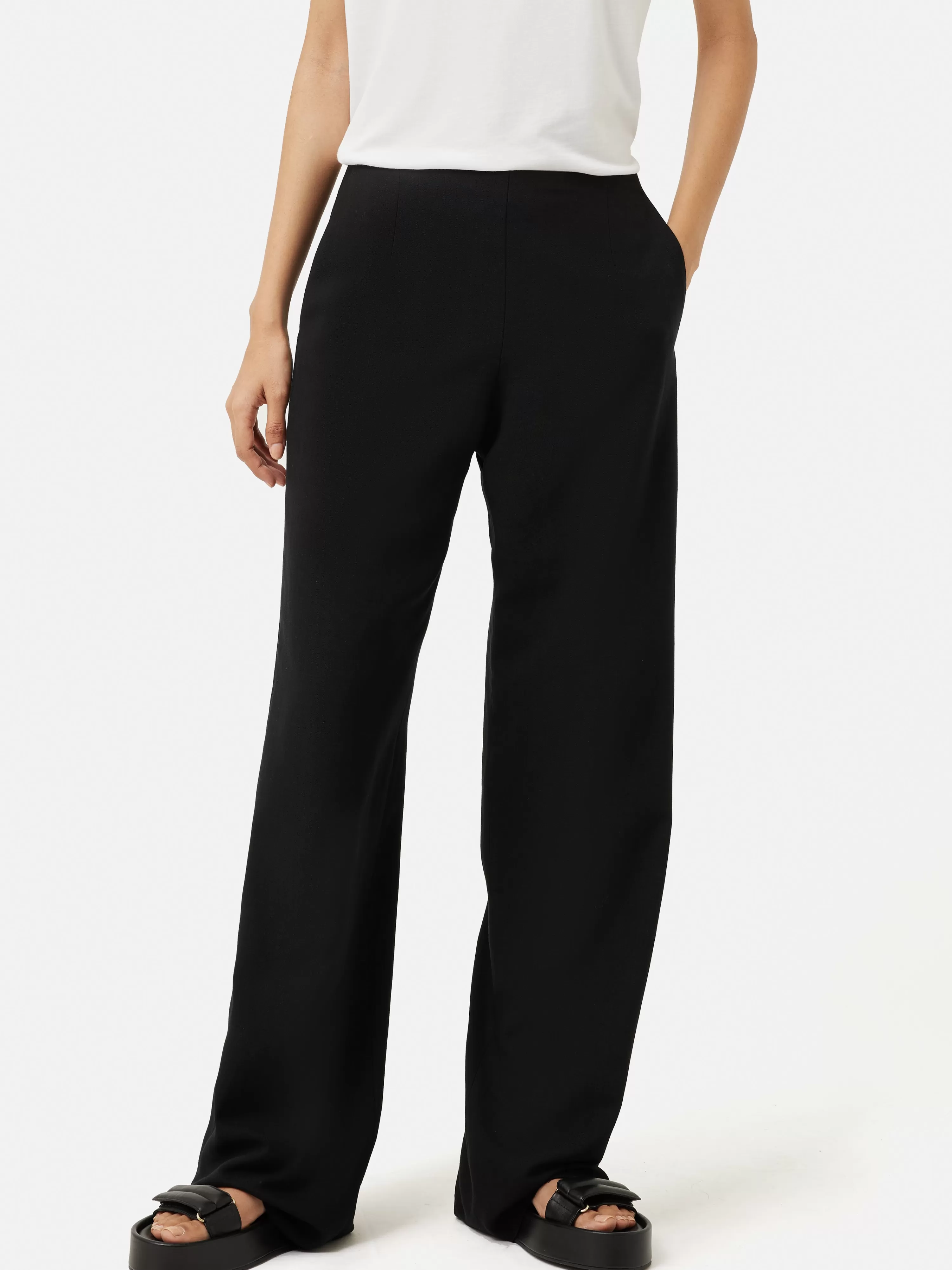 Jigsaw Hopsack Blake Trouser-Women Trousers