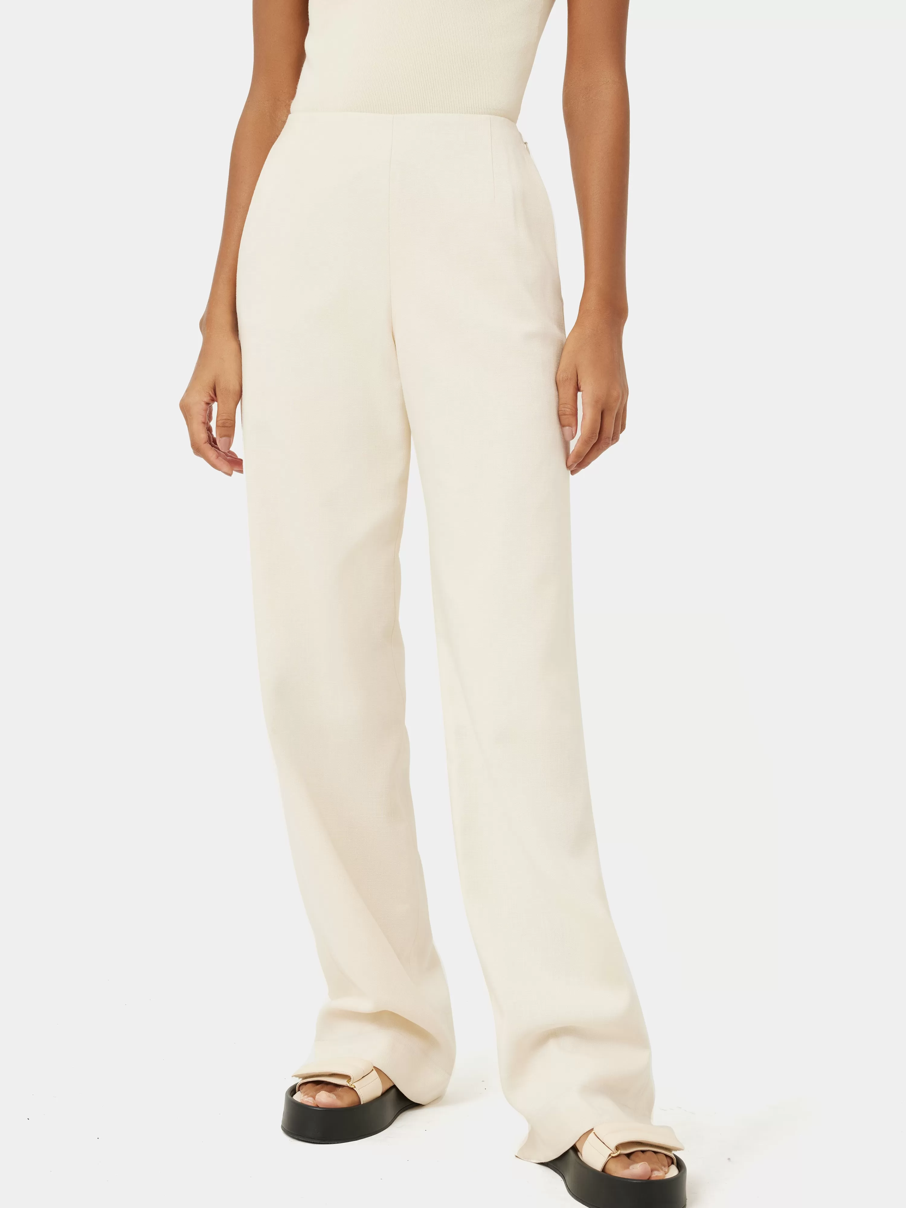 Jigsaw Hopsack Blake Trouser-Women Trousers