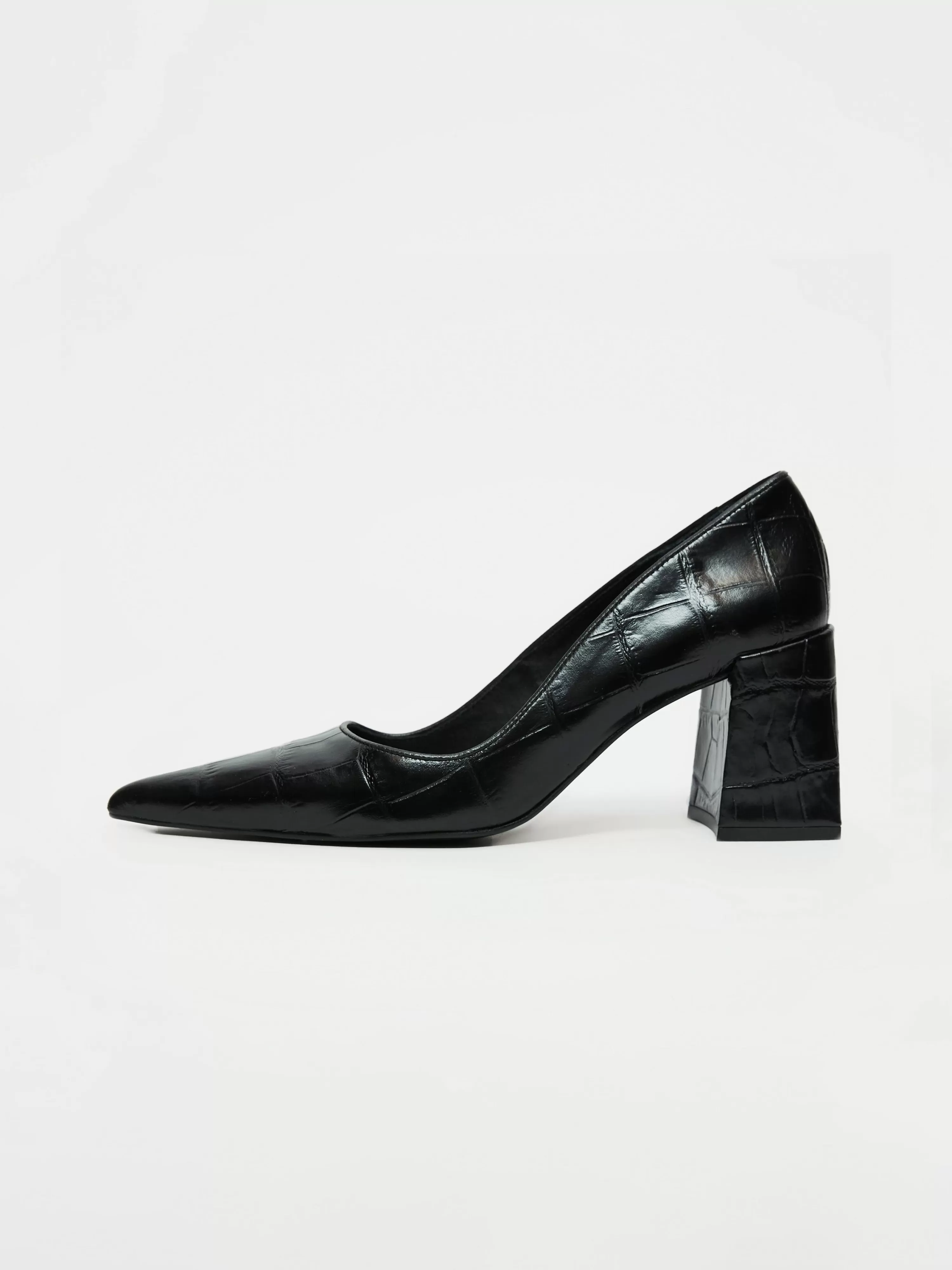 Jigsaw Isabel Croc Court Shoe-Women Heels