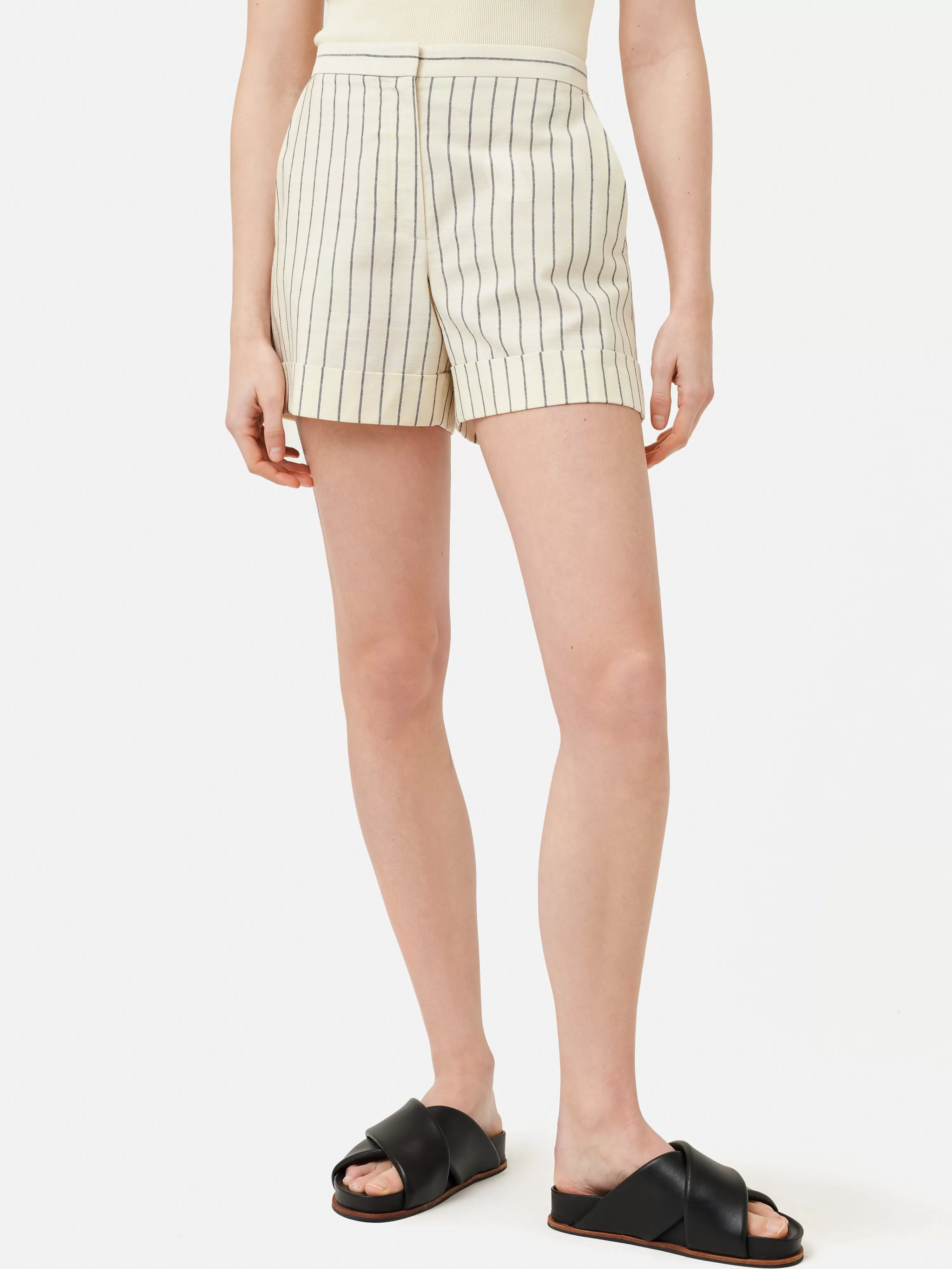 Jigsaw Italian Pinstripe Shorts-Women Co-Ords & Suiting