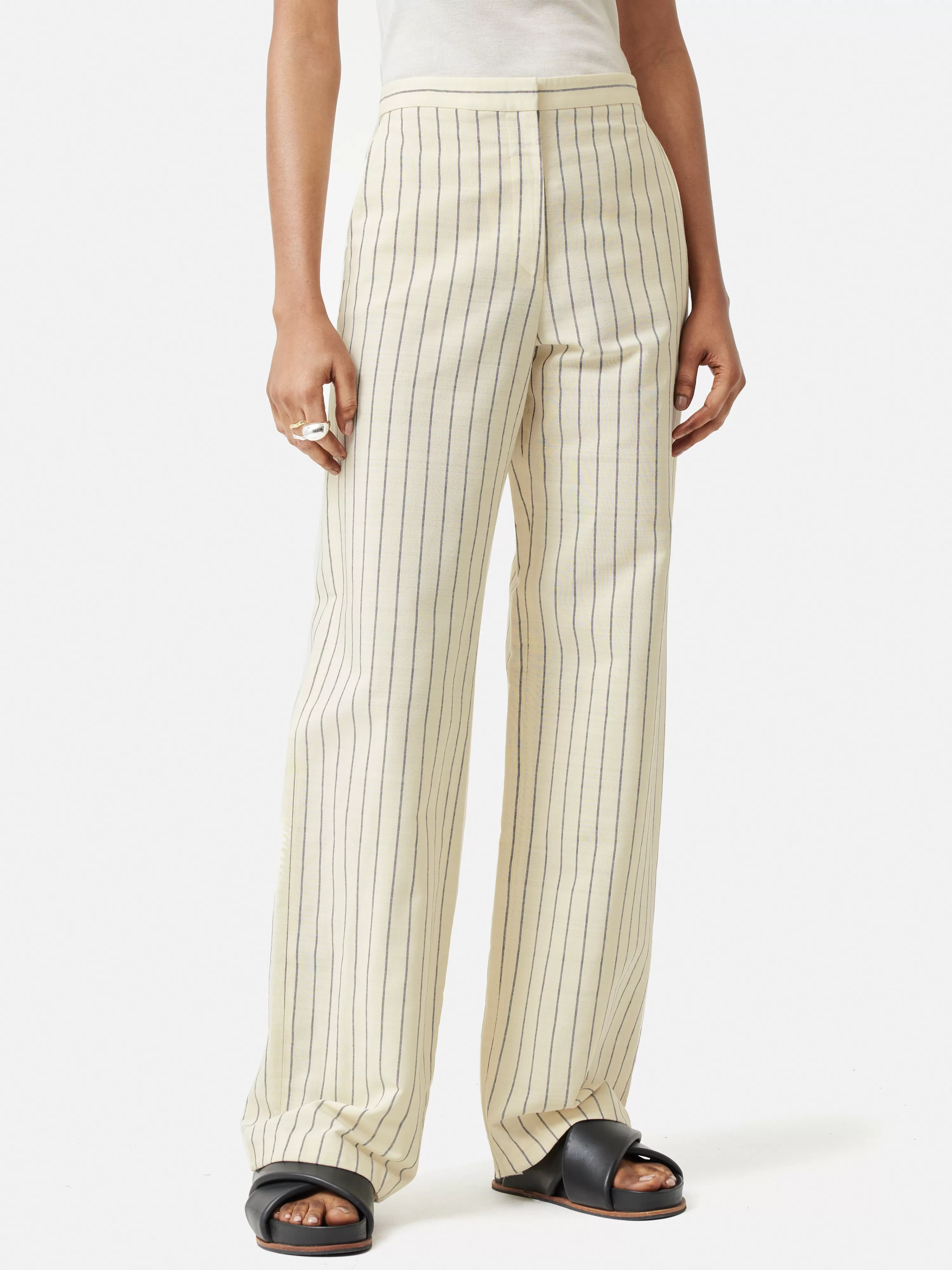 Jigsaw Italian Pinstripe Trouser-Women Trousers