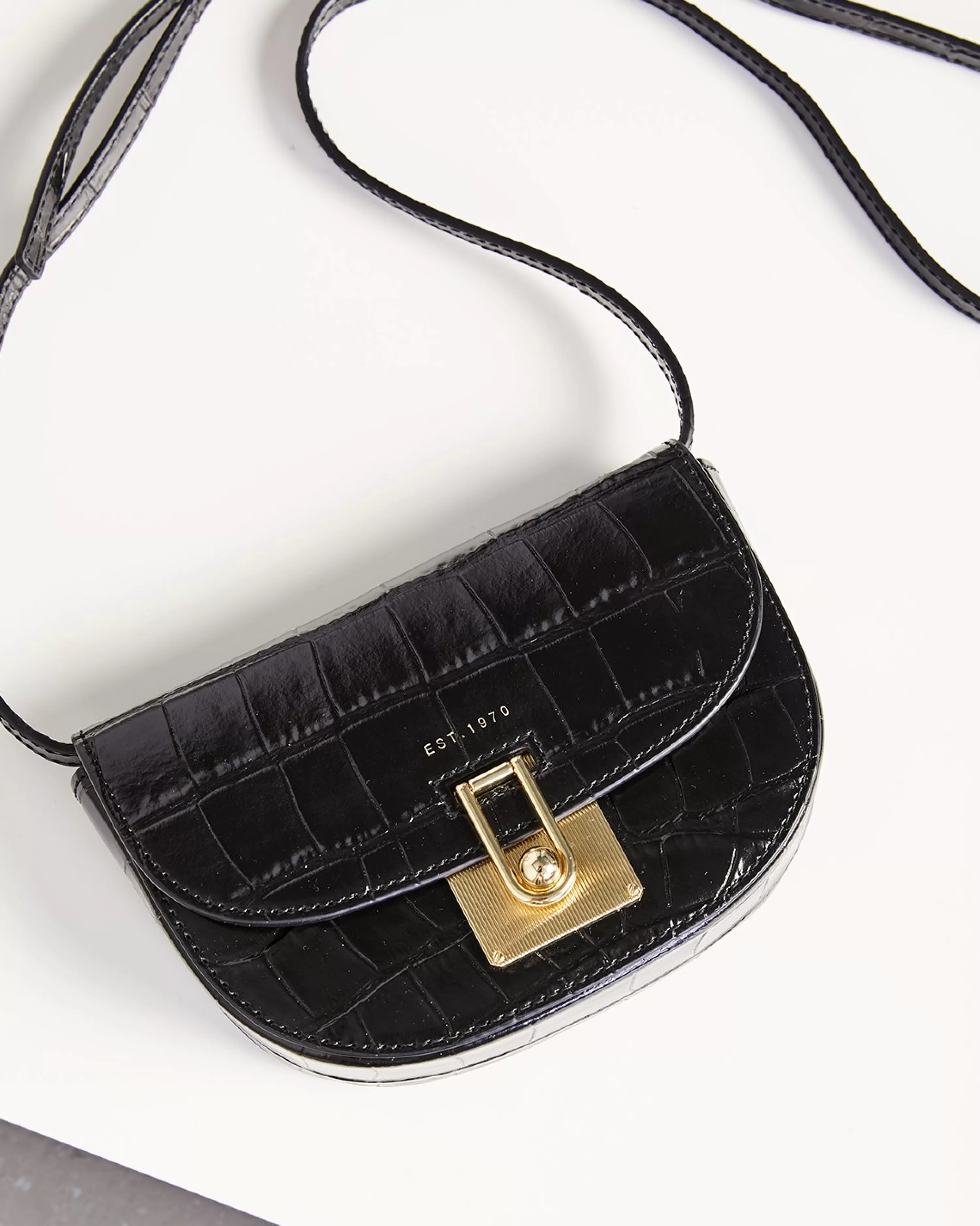 Jigsaw Leather Denbigh Crossbody Bag-Women Bags & Clutches