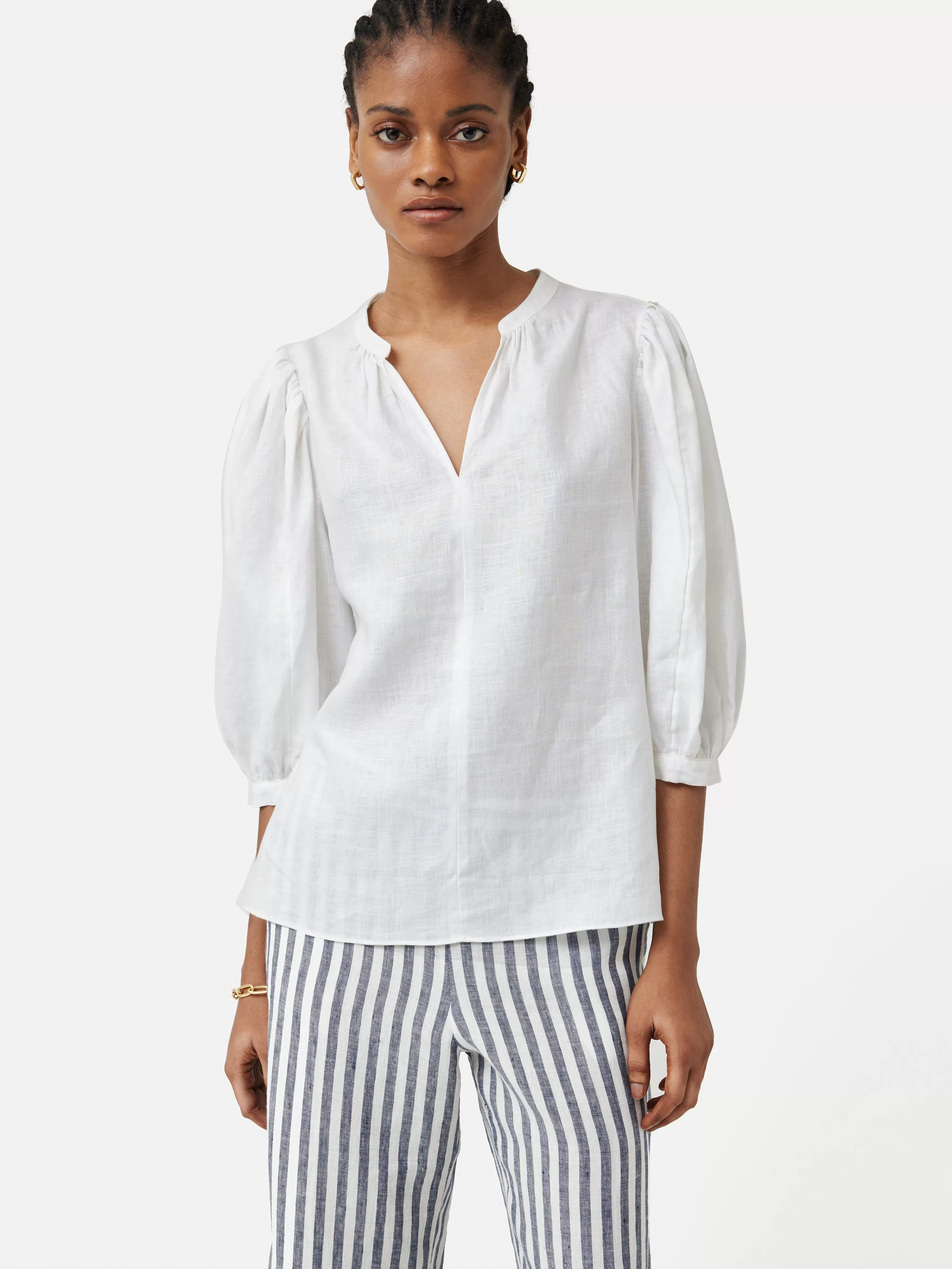 Jigsaw Linen Cicelly Top-Women Tops