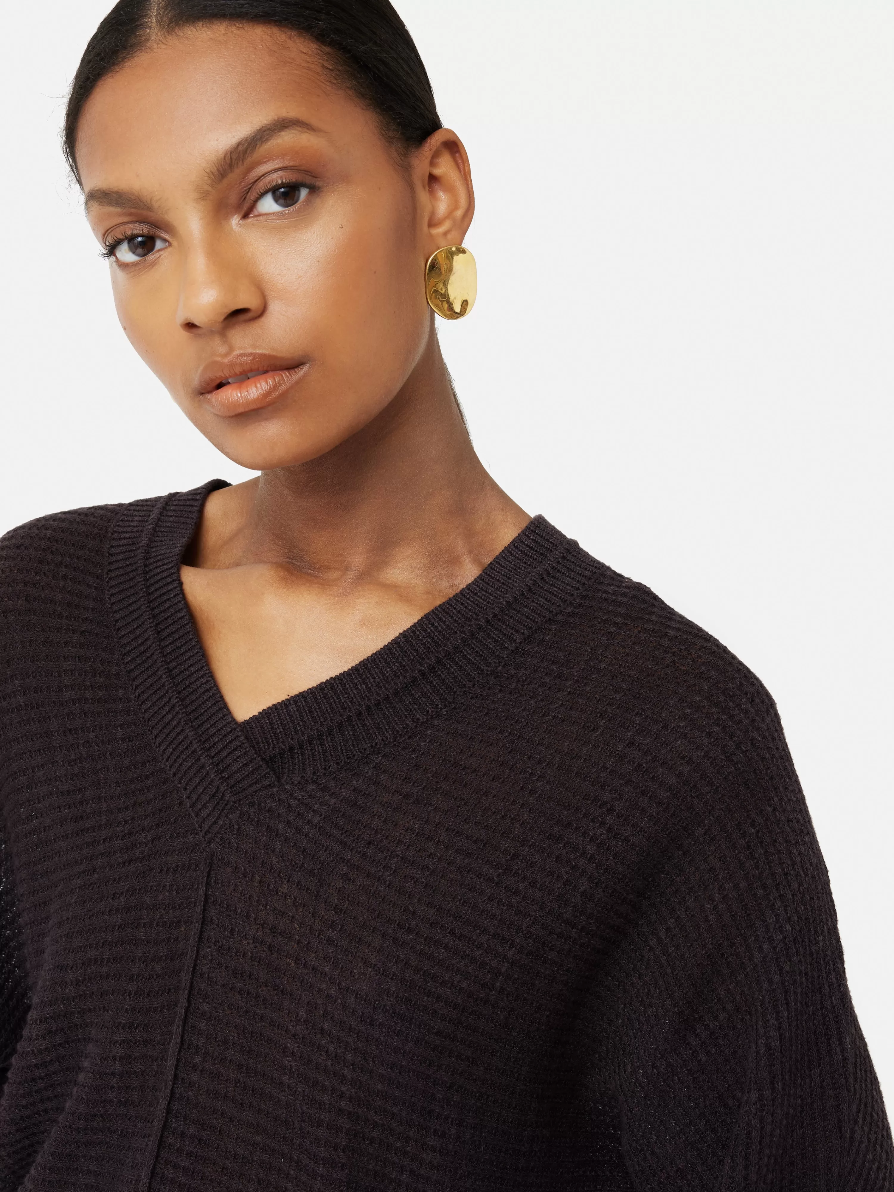 Jigsaw Linen Cotton Slouchy Jumper-Women Knitwear & Cashmere