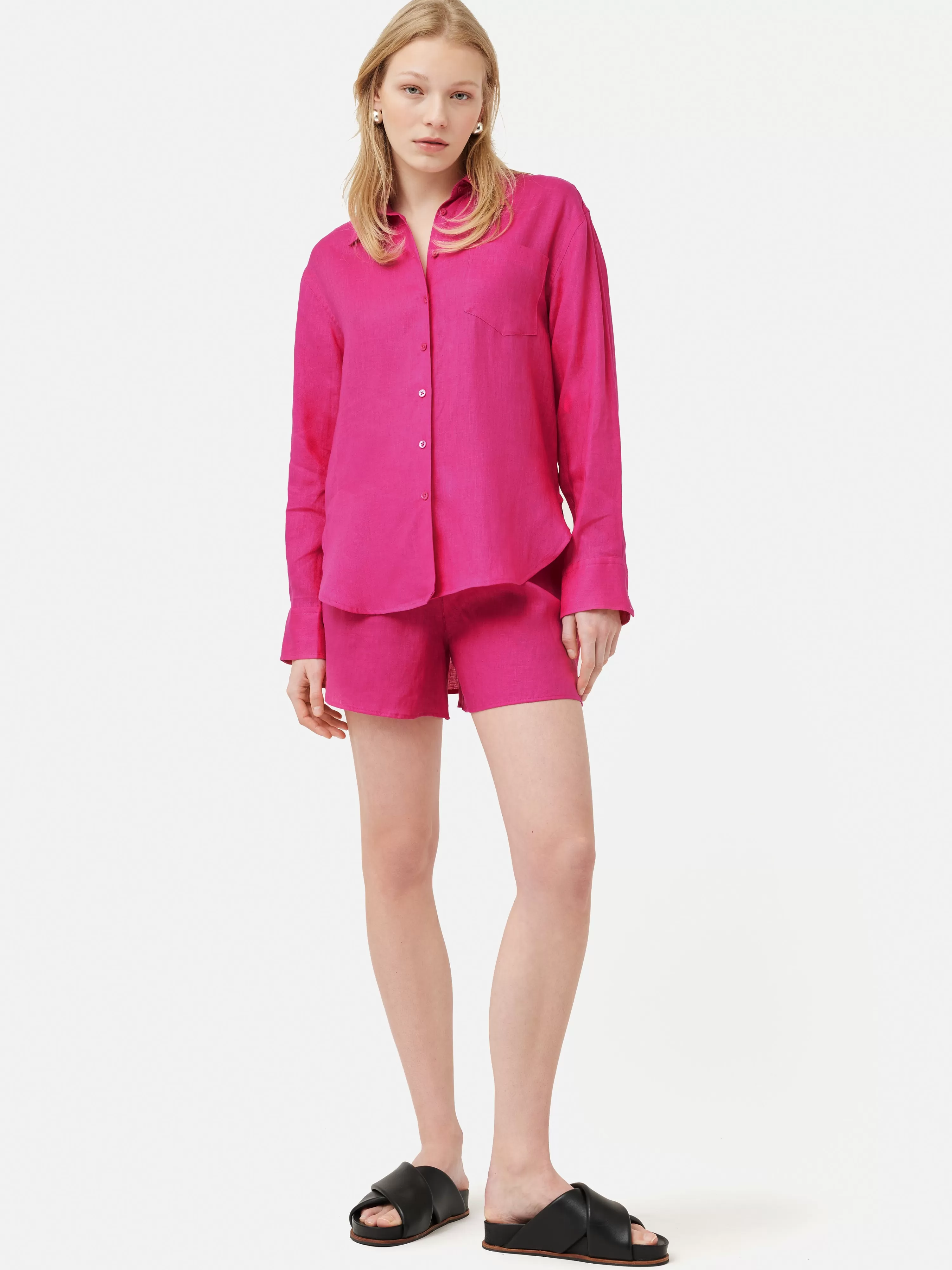 Jigsaw Linen Relaxed Shirt-Women Co-Ords & Suiting