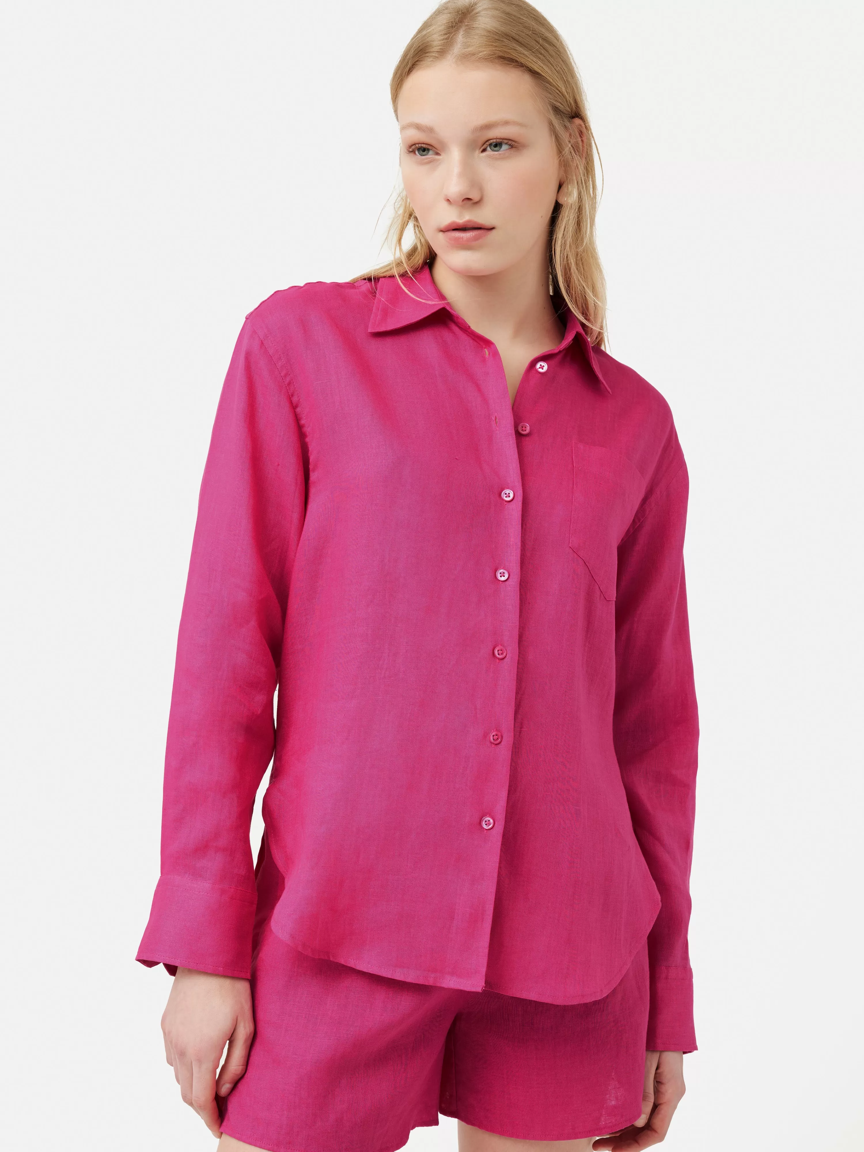 Jigsaw Linen Relaxed Shirt-Women Co-Ords & Suiting