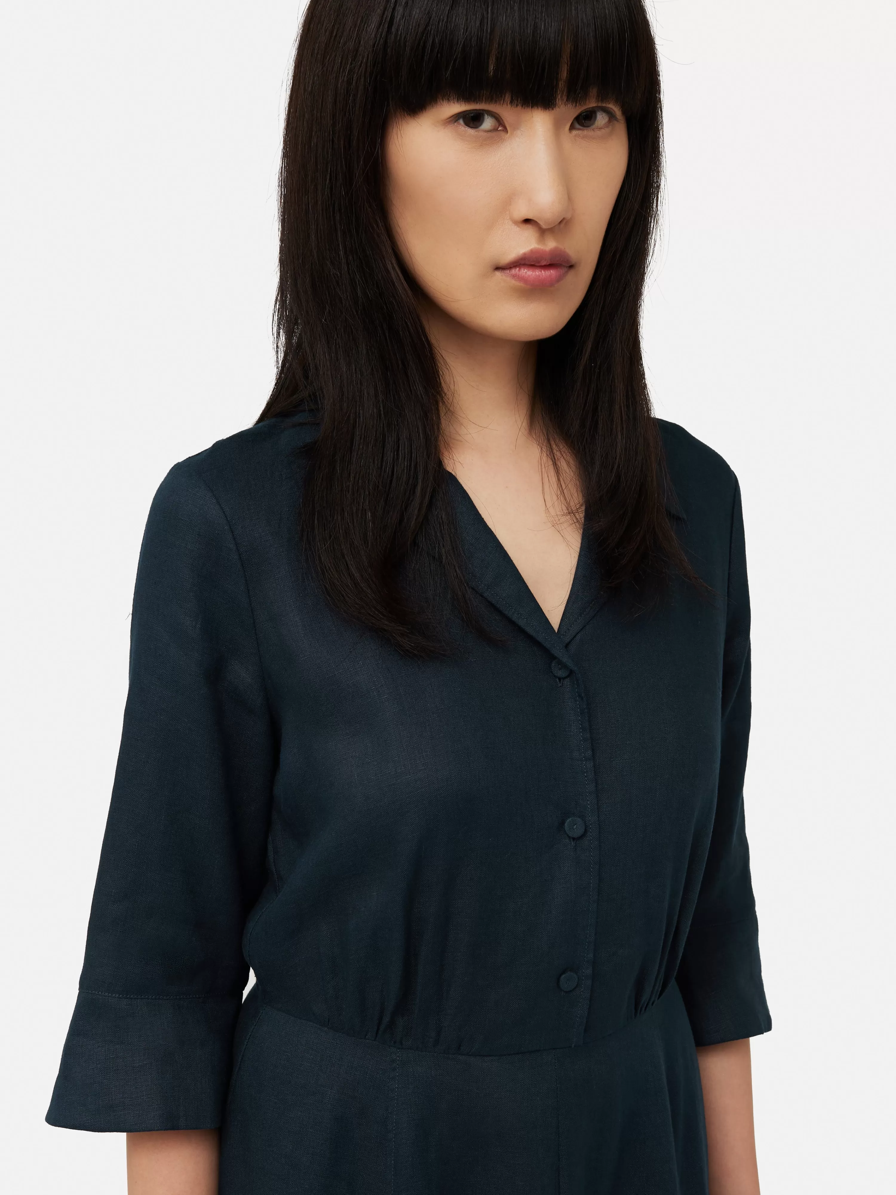 Jigsaw Linen Shirt Dress-Women Dresses & Jumpsuits