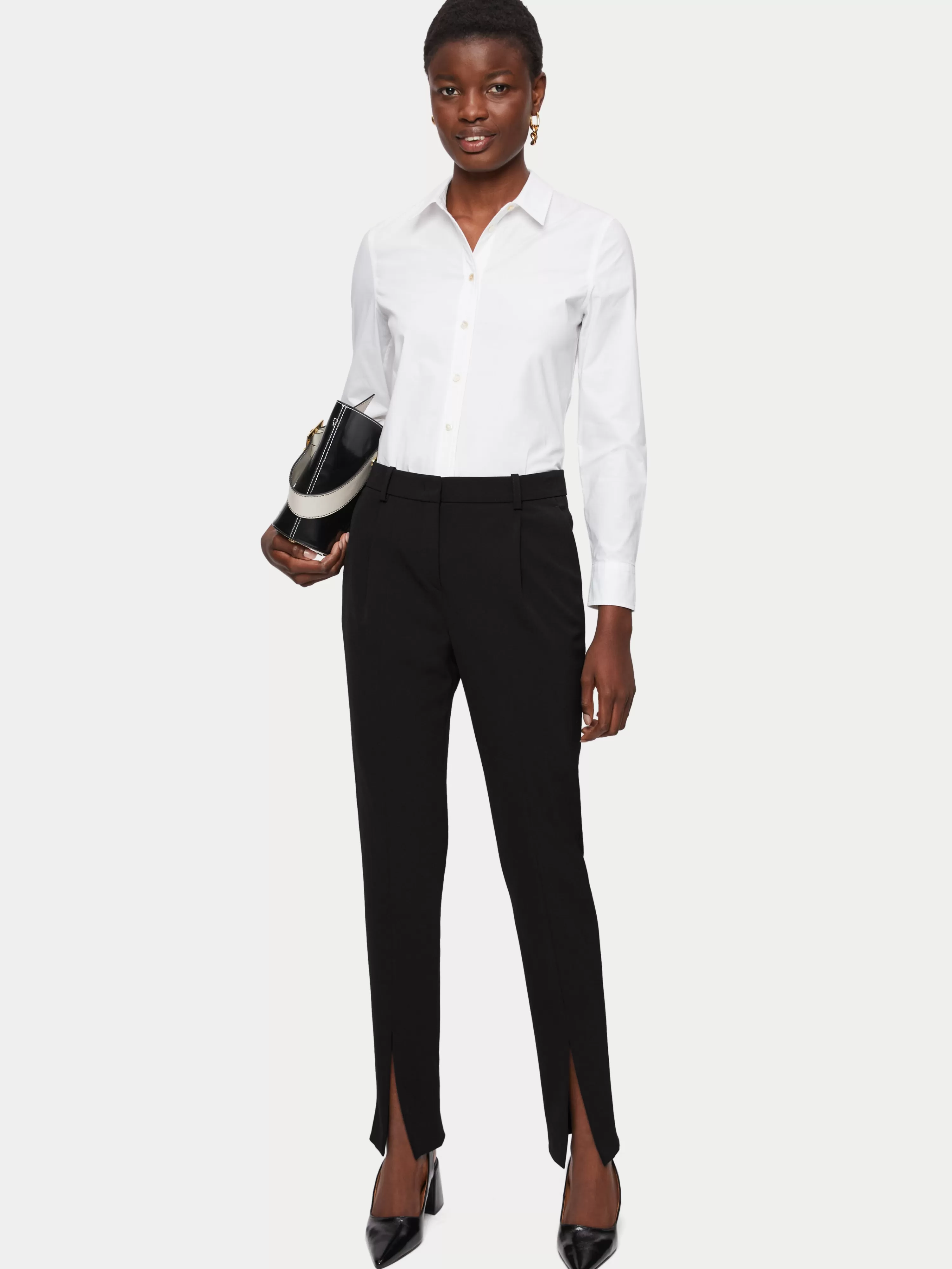 Jigsaw Paris Split Hem Trouser-Women Trousers