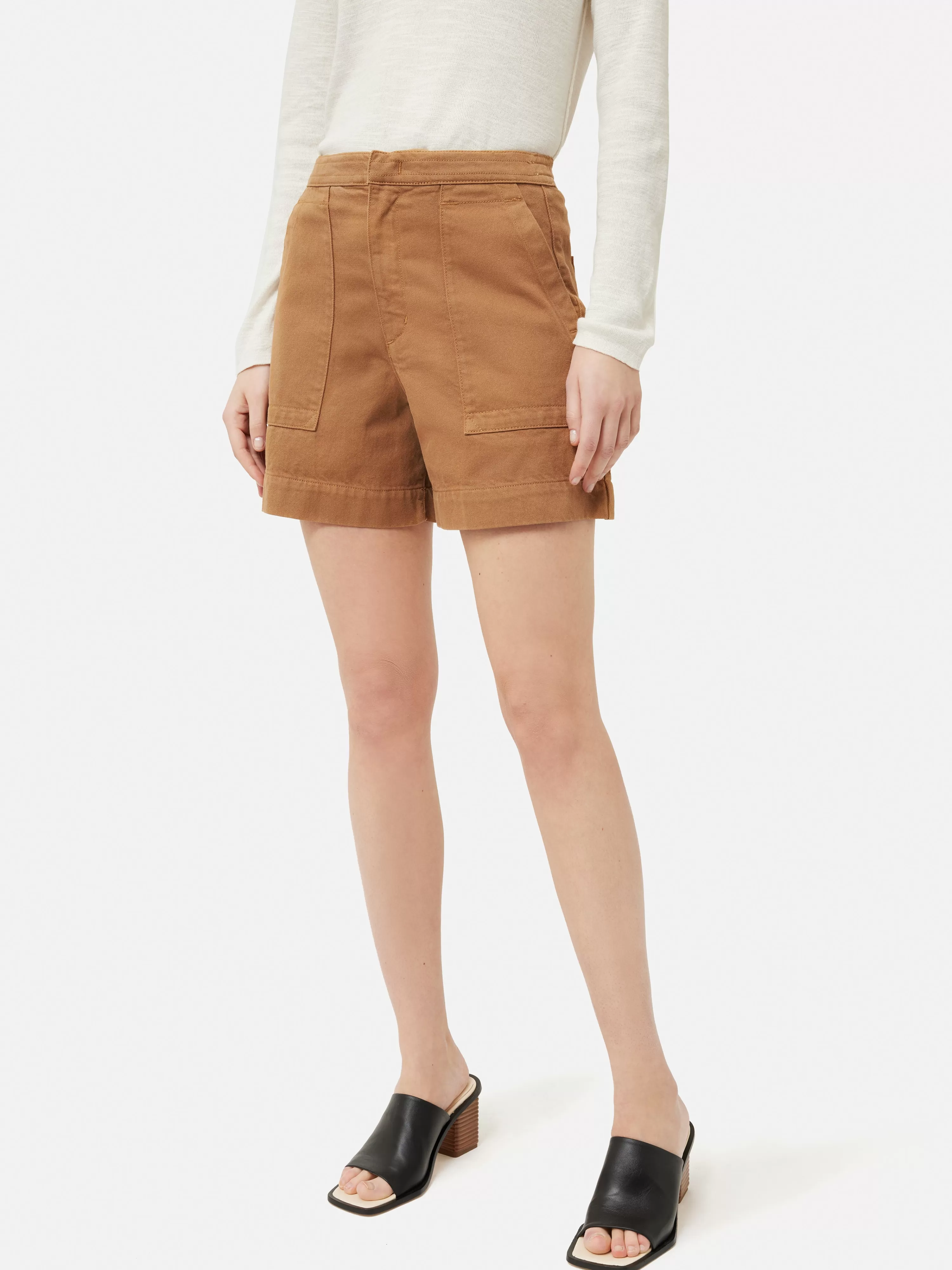 Jigsaw Patch Pocket Shorts-Women Shorts