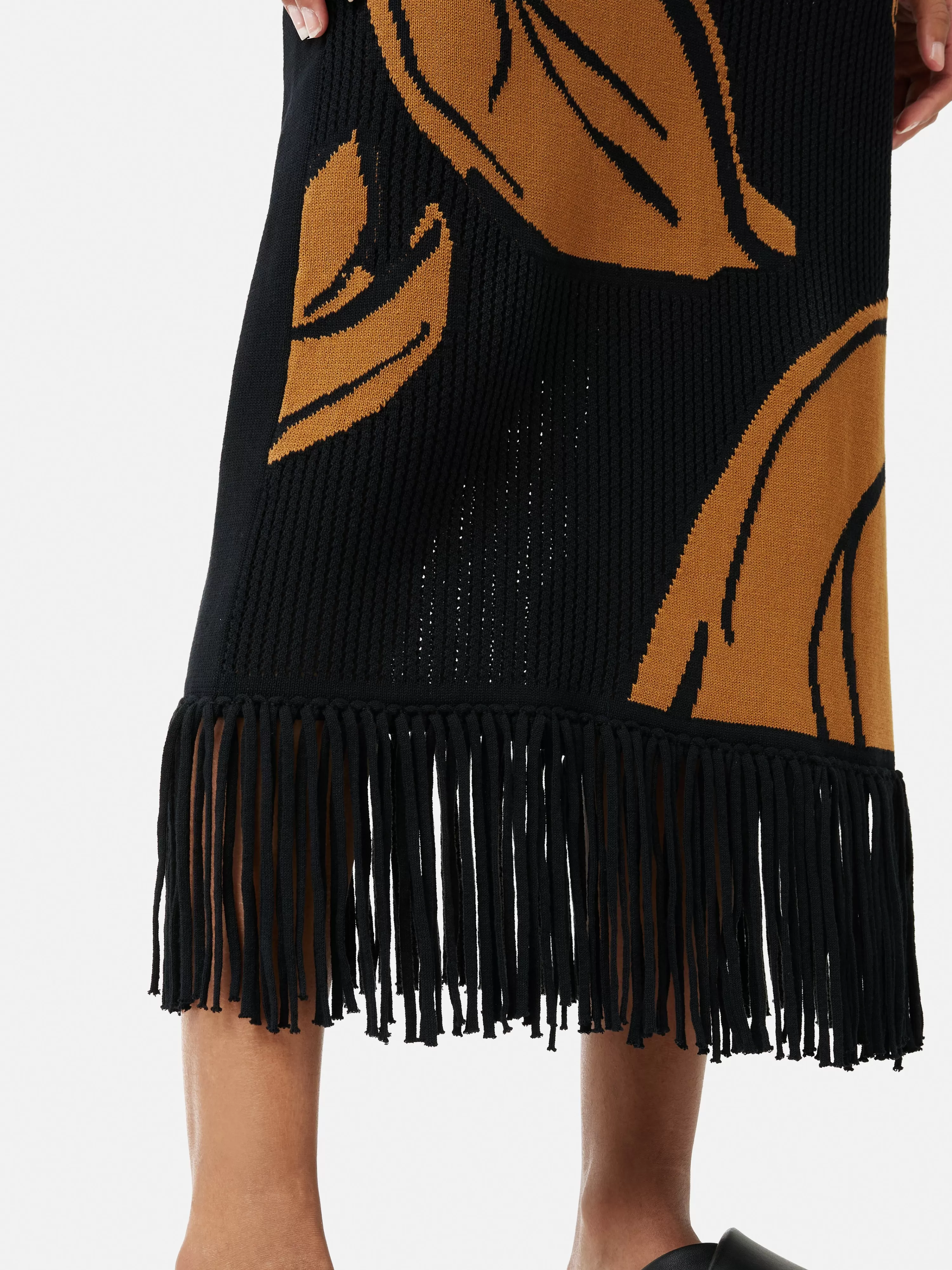 Jigsaw Pointelle Jacquard Skirt-Women Knitwear & Cashmere