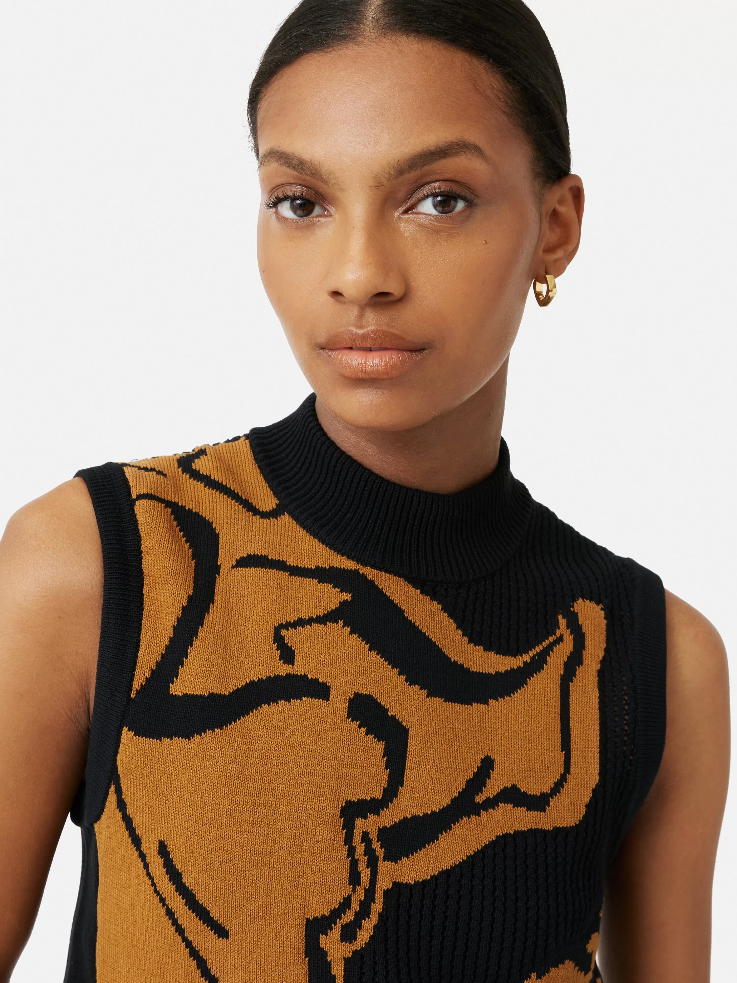 Jigsaw Pointelle Jacquard Top-Women Knitwear & Cashmere