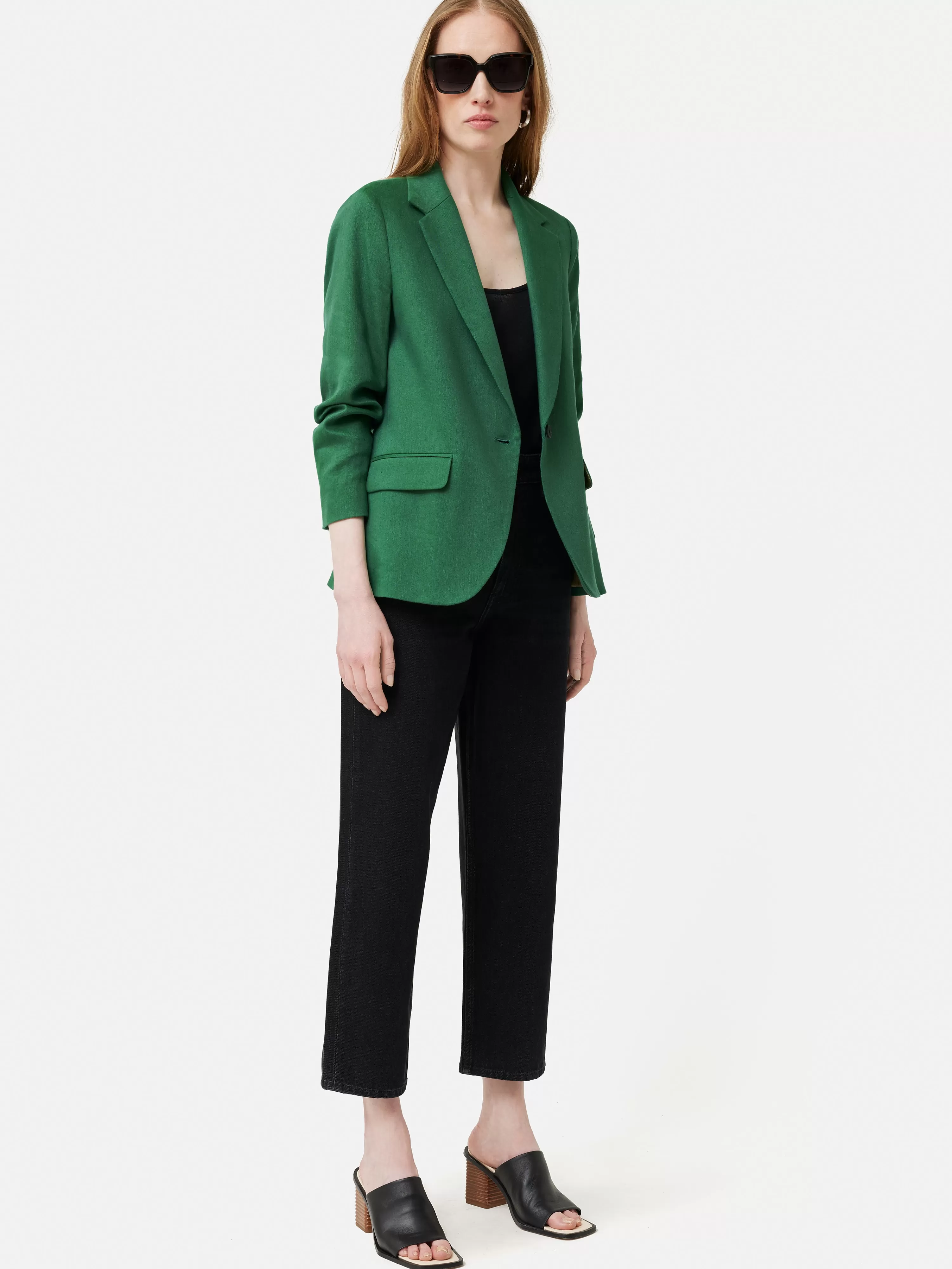 Jigsaw Portofino Linen Brook Blazer-Women Co-Ords & Suiting