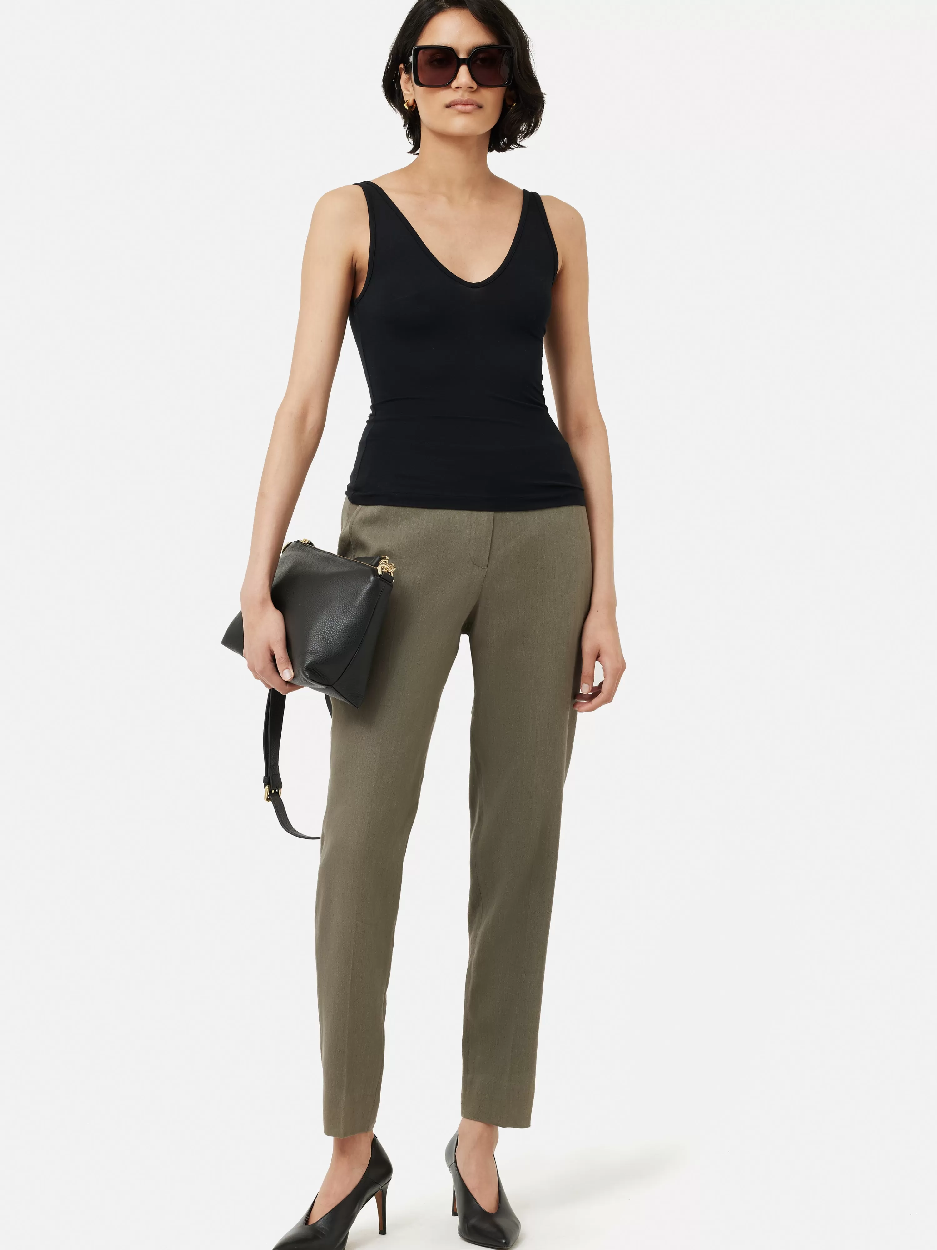 Jigsaw Portofino Linen Palmer Trouser-Women Trousers