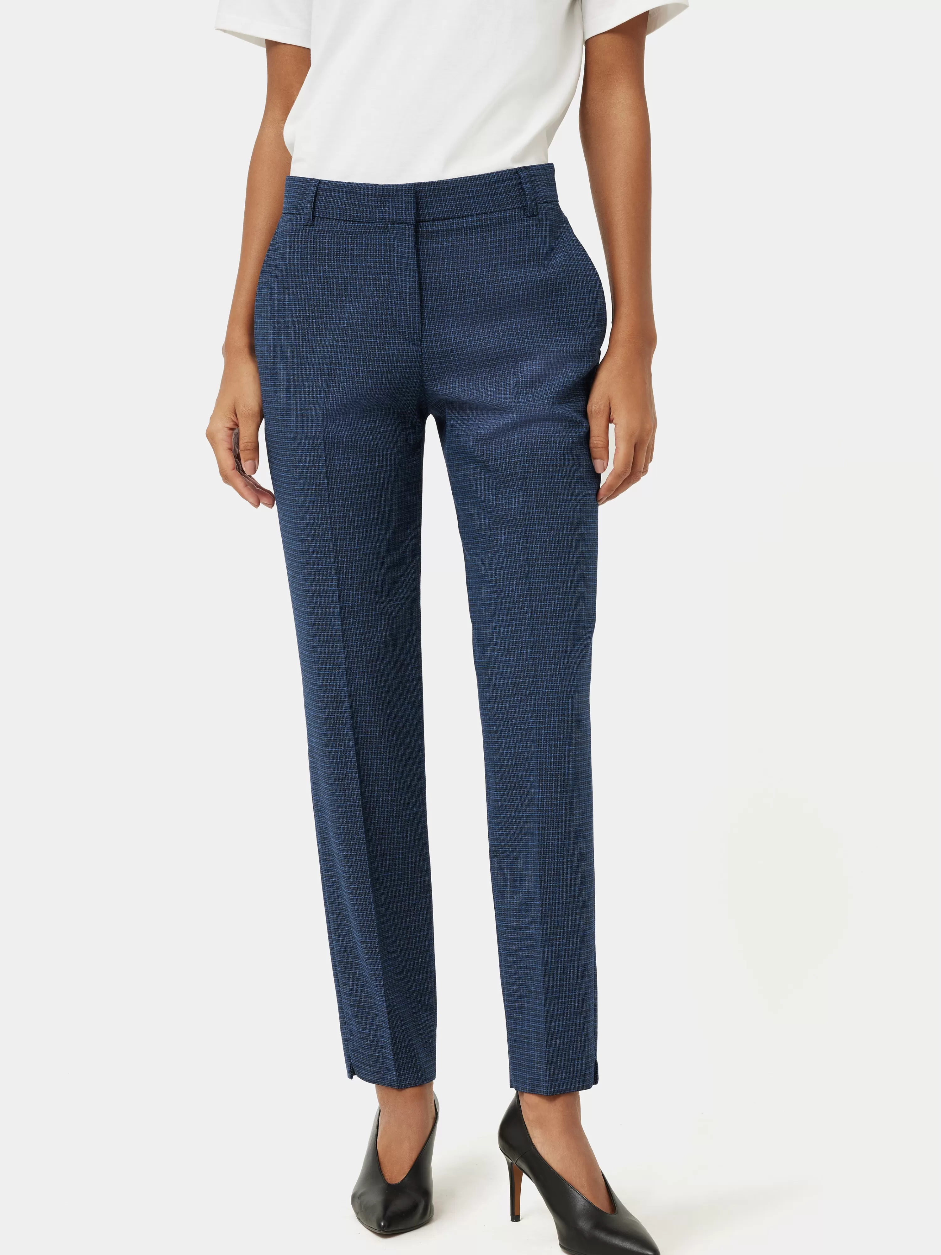 Jigsaw Portofino Palmer Check Trouser-Women Trousers