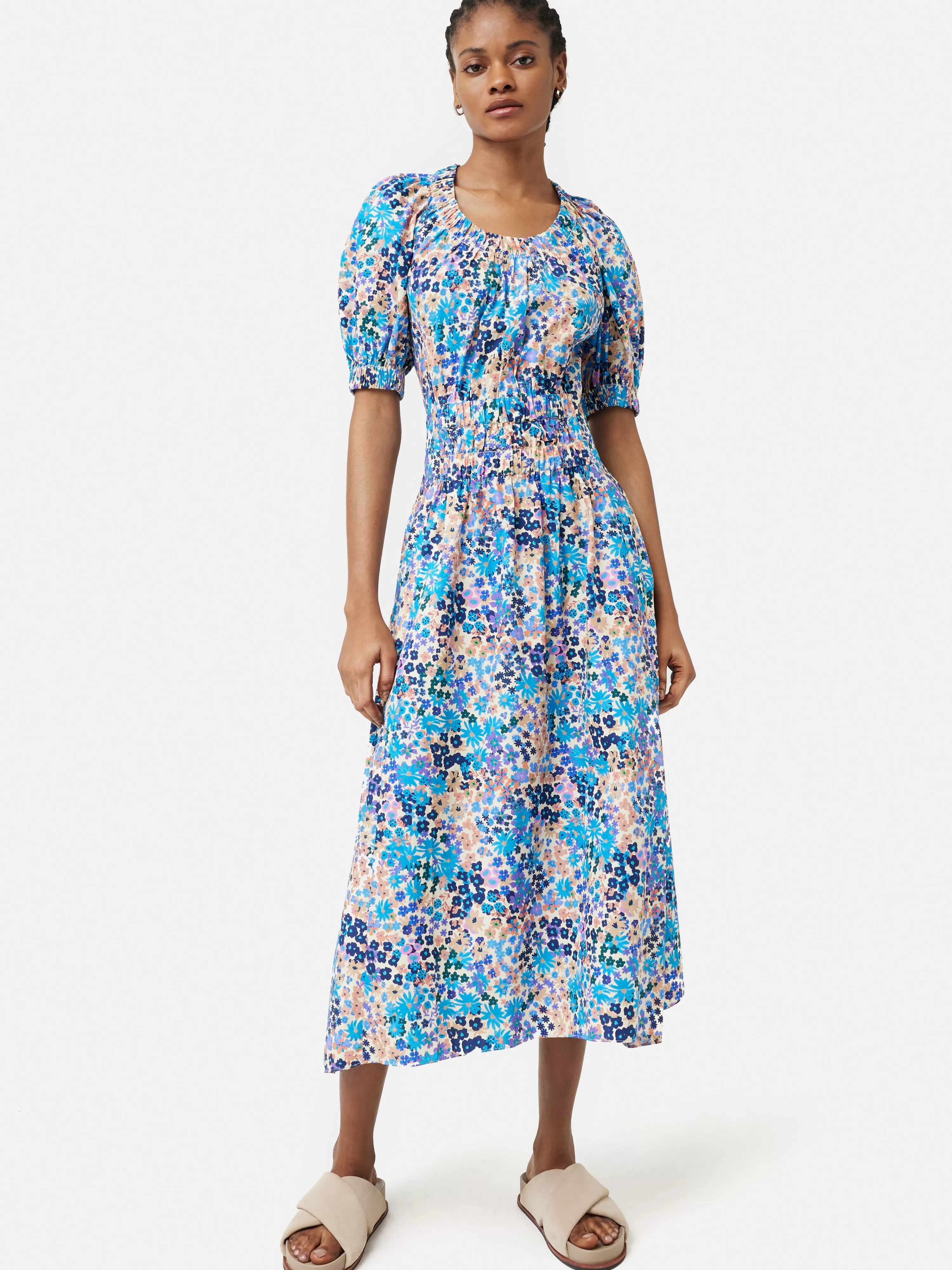 Jigsaw Rave Floral Cotton Dress-Women Dresses & Jumpsuits