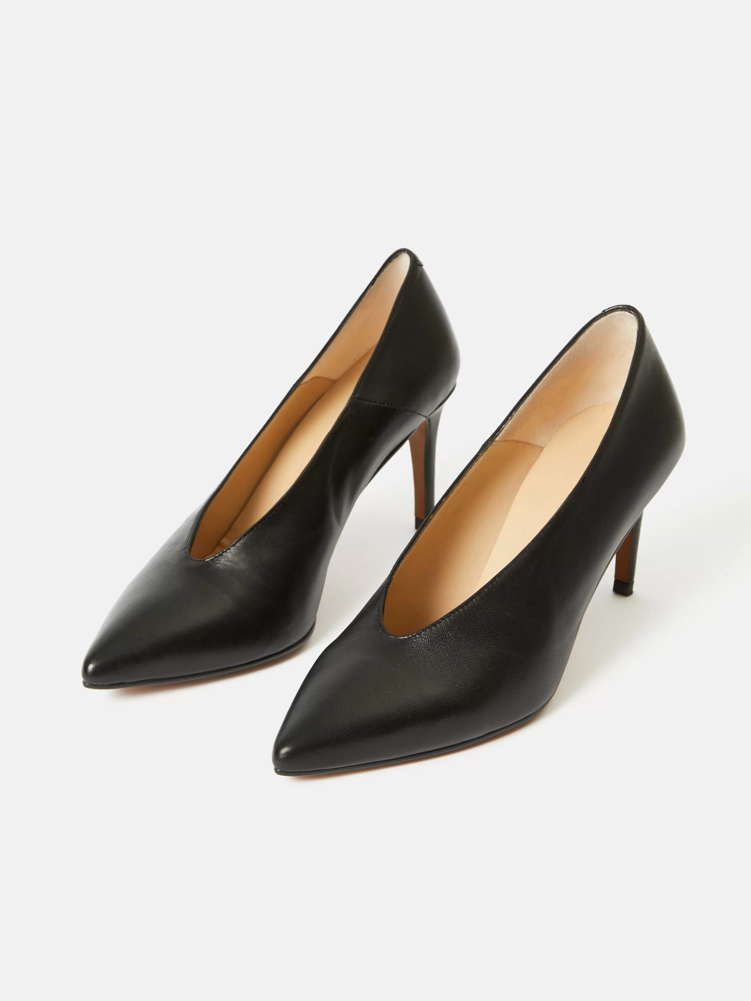 Jigsaw Reece Leather Court Shoe-Women Heels