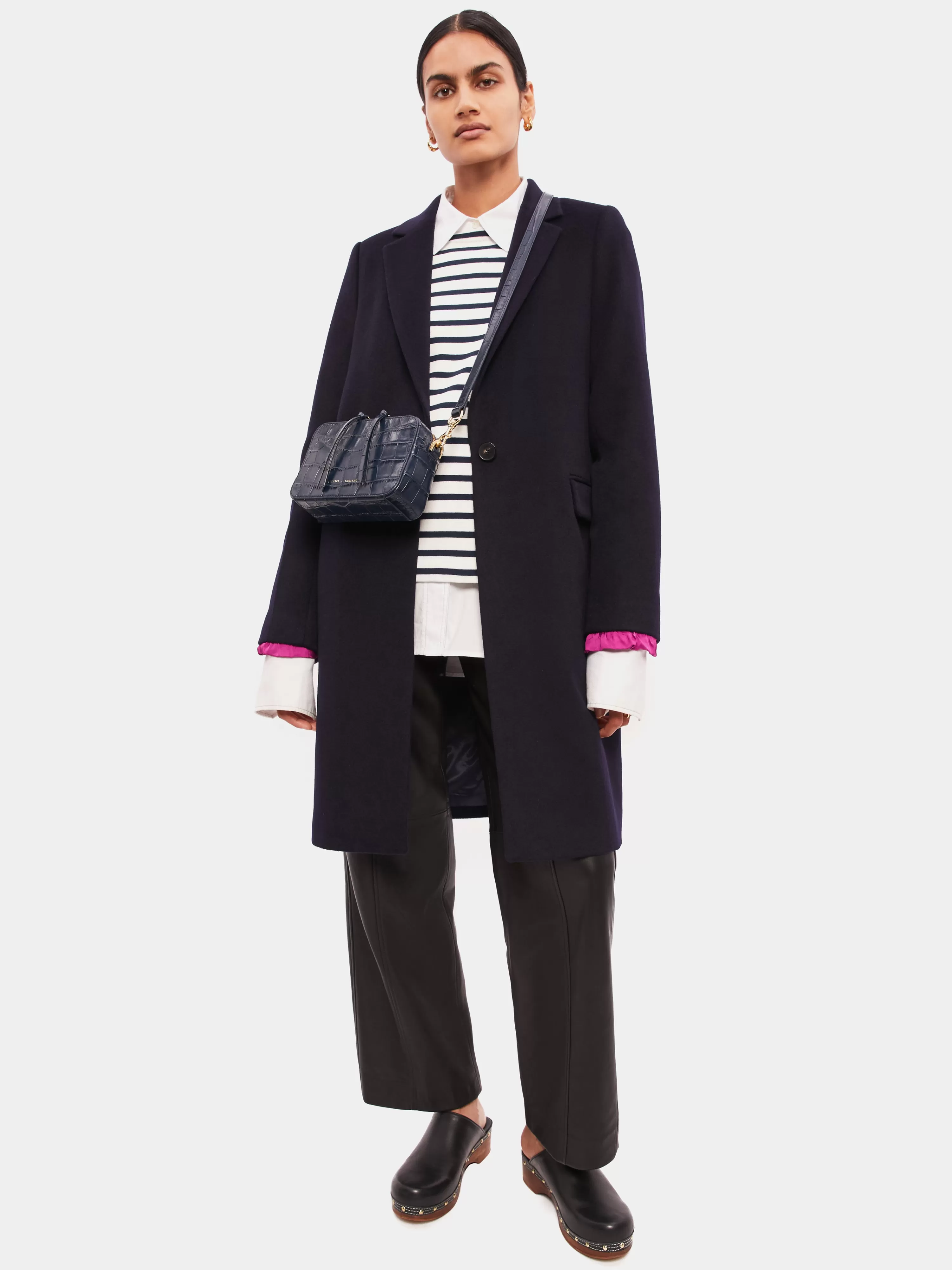 Jigsaw Relaxed Wool City Coat-Women Coats & Jackets