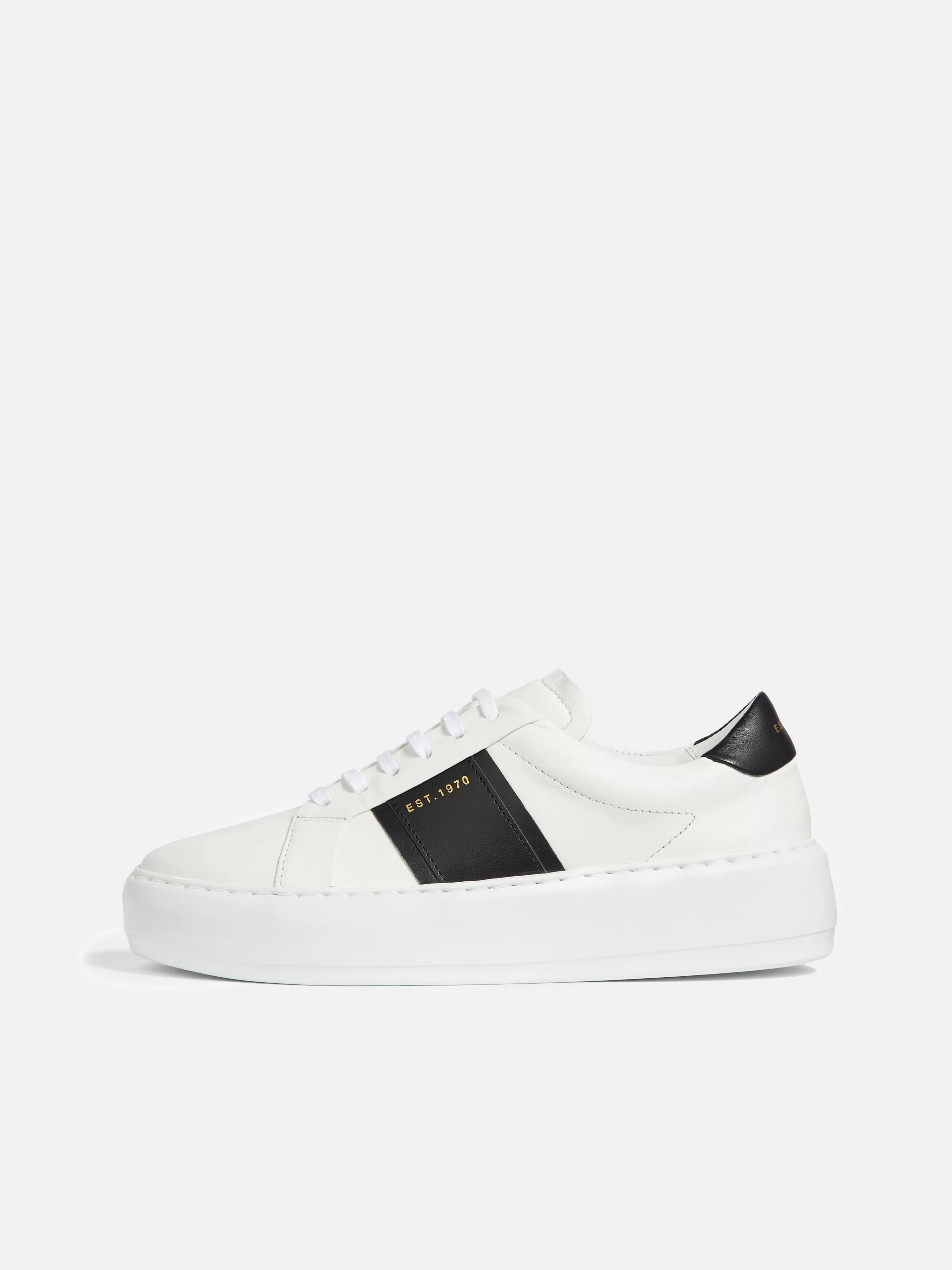 Jigsaw Riva Stripe Leather Trainer-Women Trainers